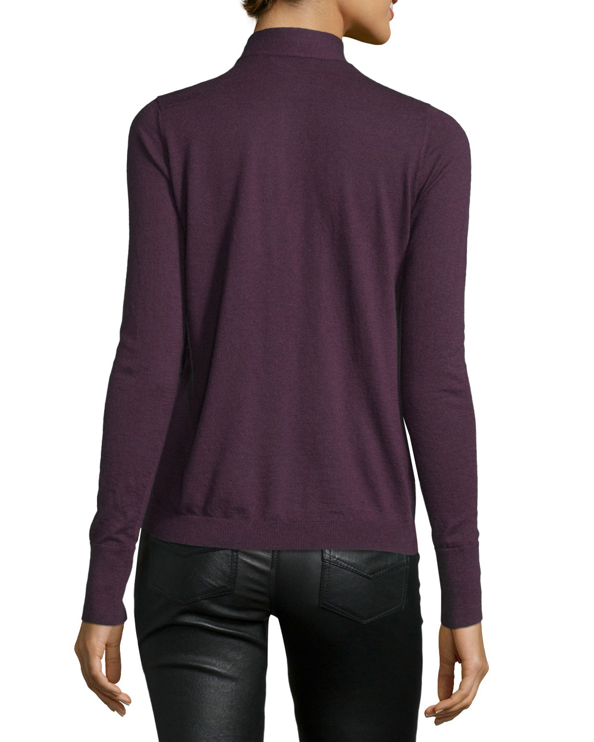 Cashmere Tie-Neck Sweater