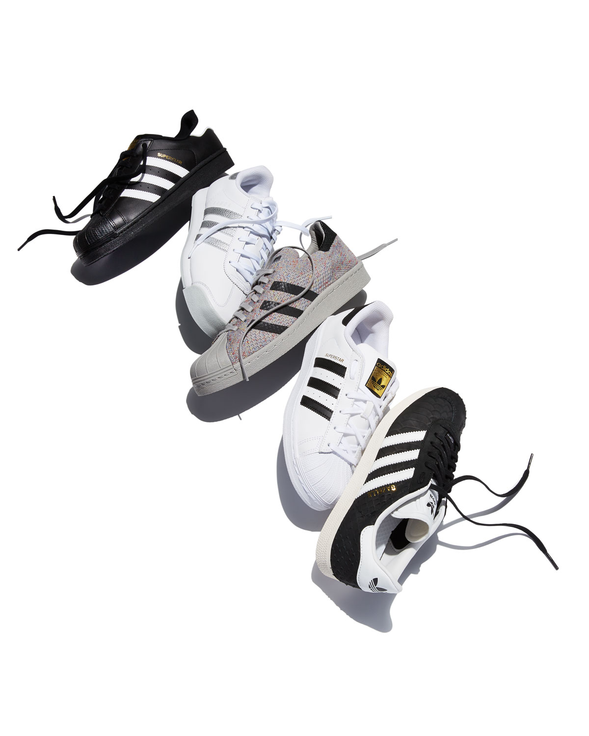 Men's Superstar 80s Primeknit Sneaker, White/Black