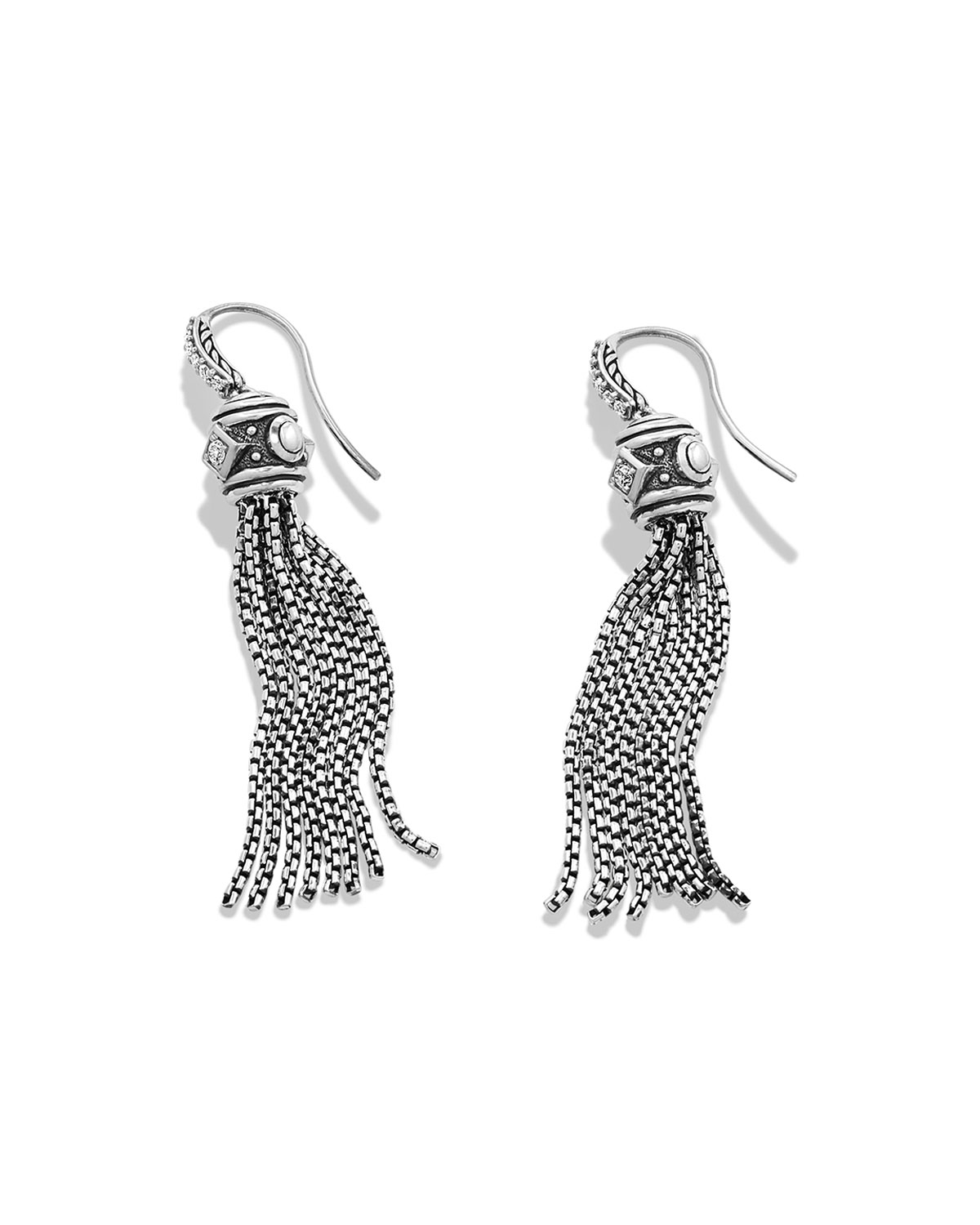 Renaissance Pavé Diamond Tassel Earrings