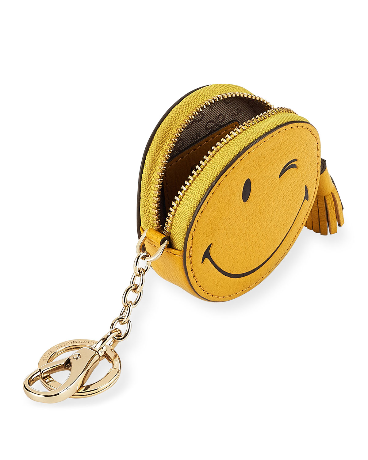 Wink Goatskin Coin Purse, Yellow