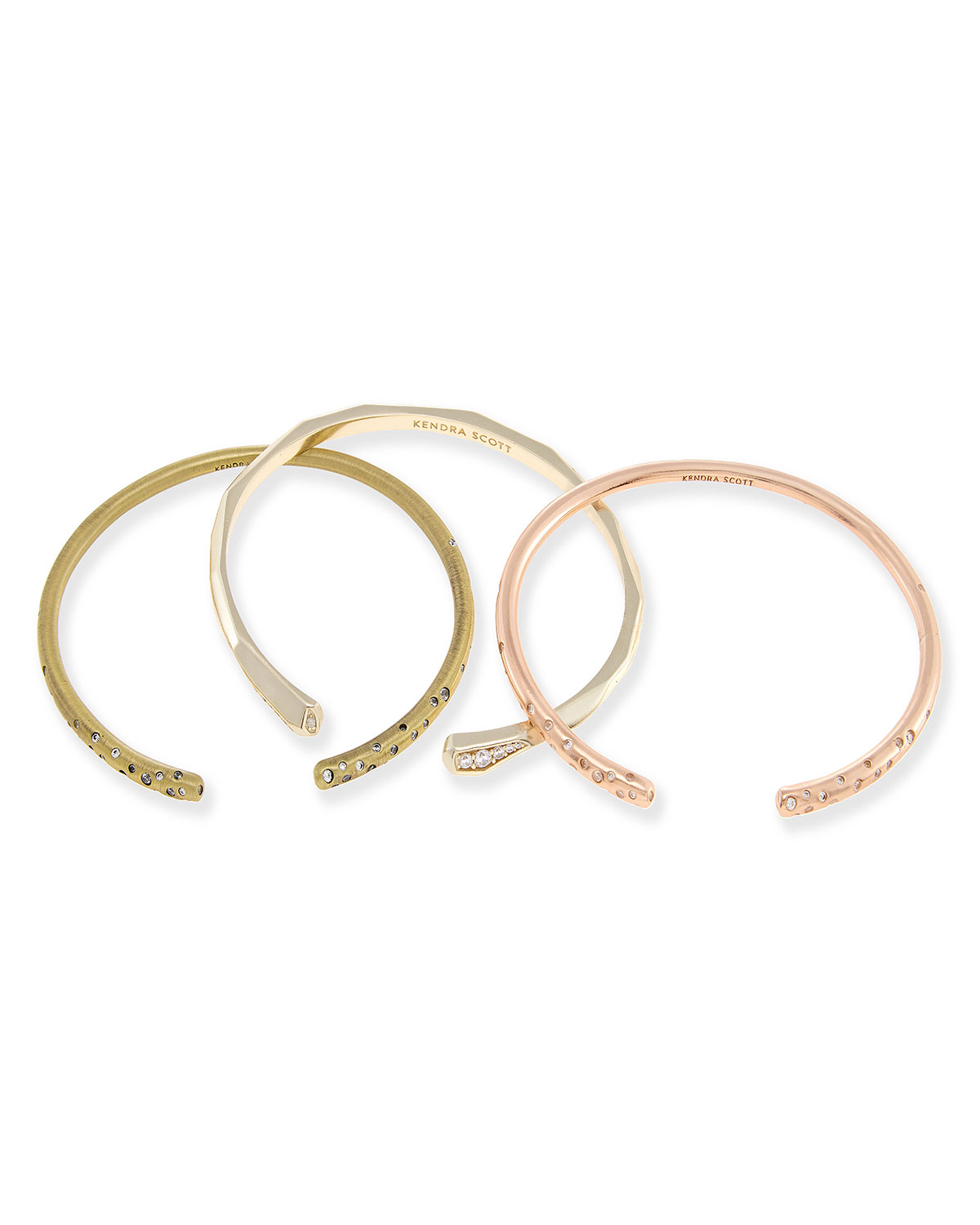 Zorte Stacking Cuff Bracelet Set, 3 Pieces