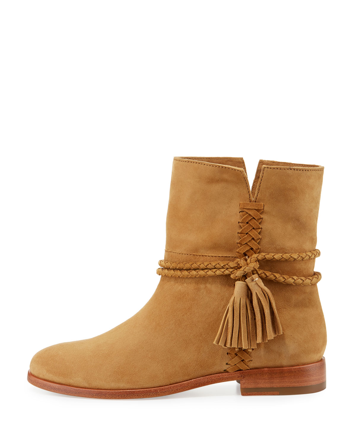 Tina Whipstitch Tassel Bootie