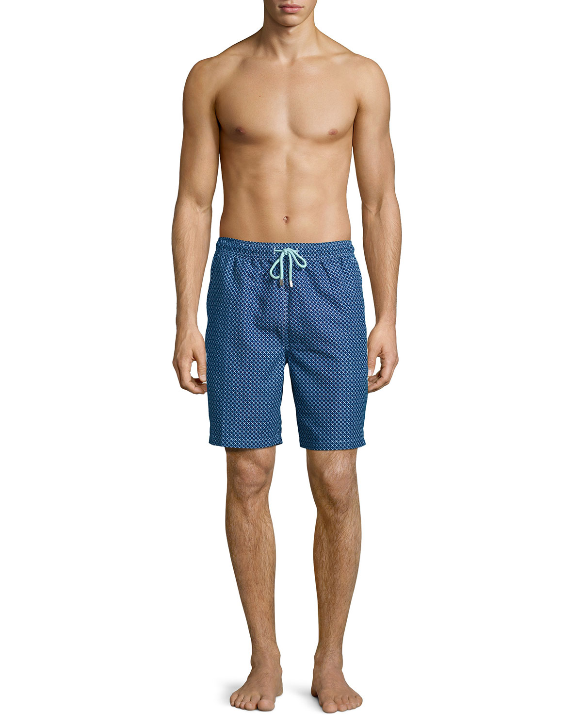 Bamboo Interlock Swim Trunks, Blue