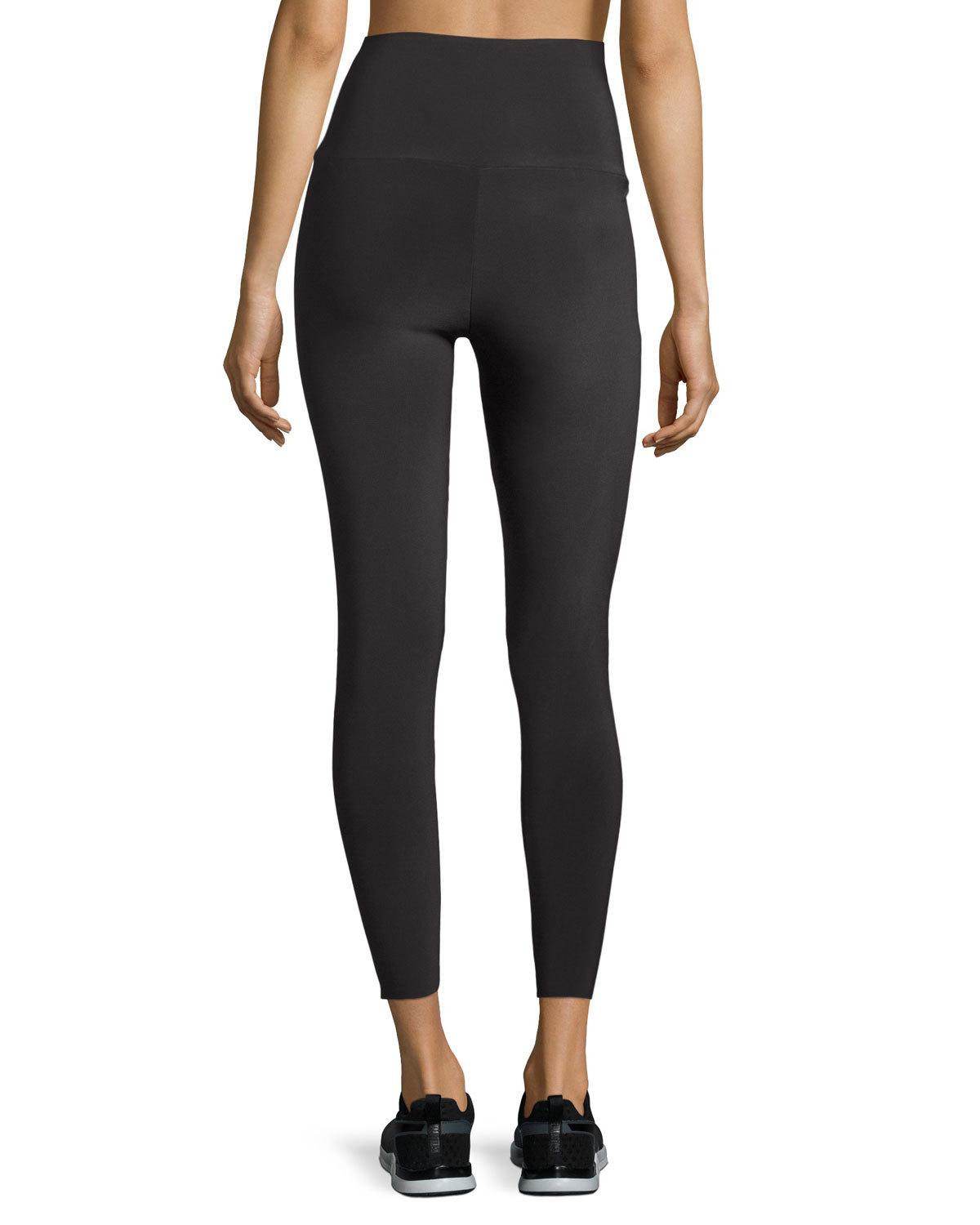 Cropped High-Rise Leggings, Pewter