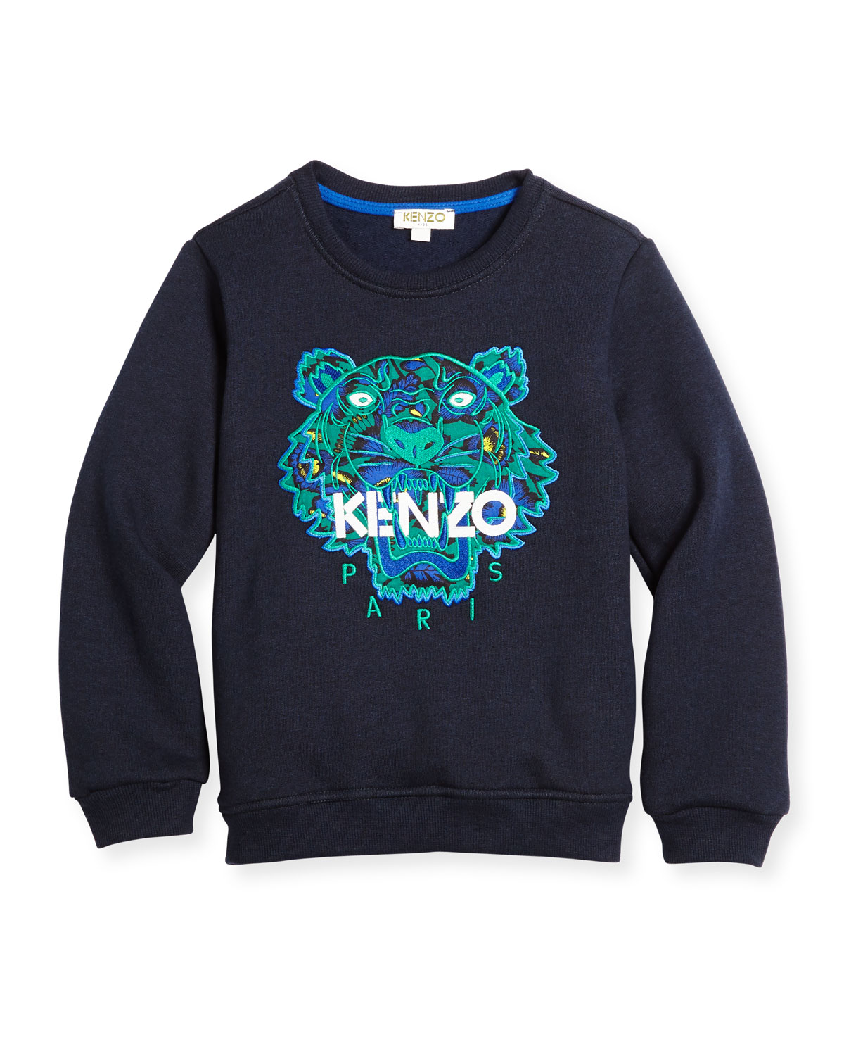 Melange Logo Crewneck Sweatshirt, Size 4-6