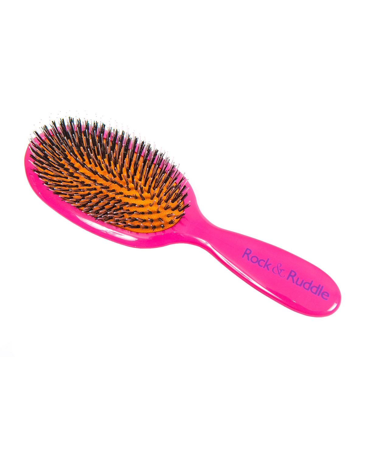 Large Pink Mixed Bristle Hairbrush