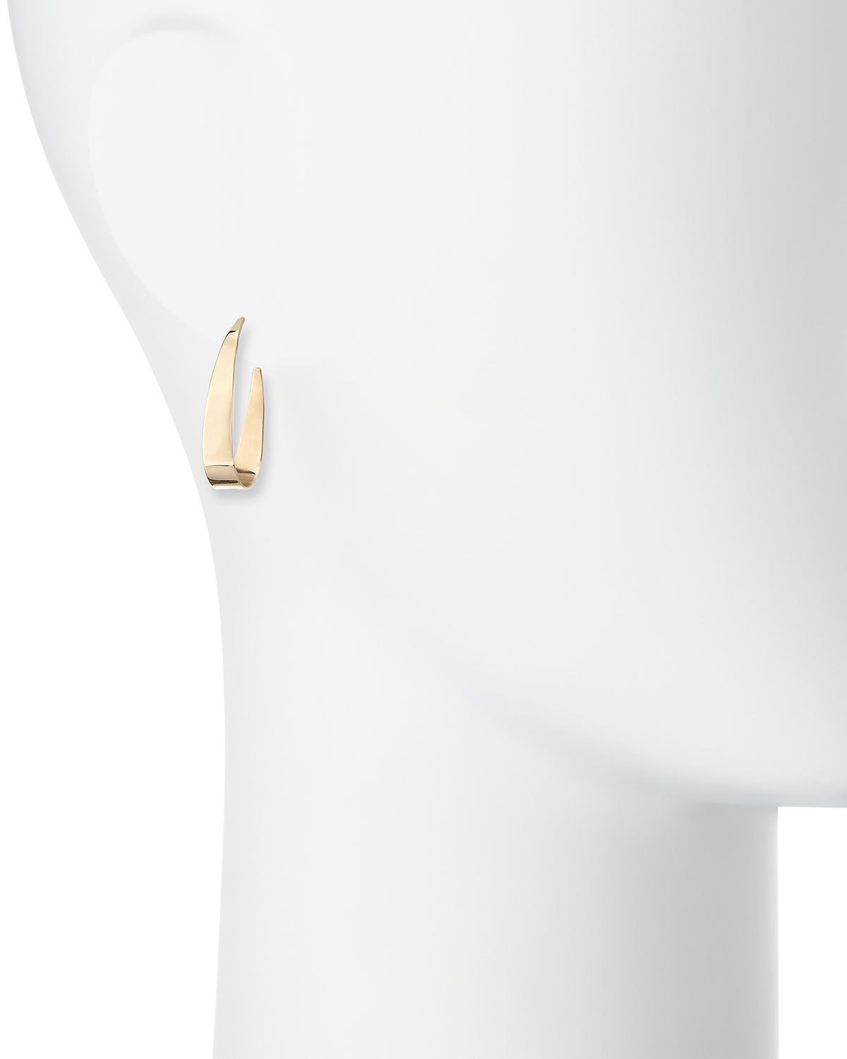 Small Gloss 14K Gold Hoop Earrings