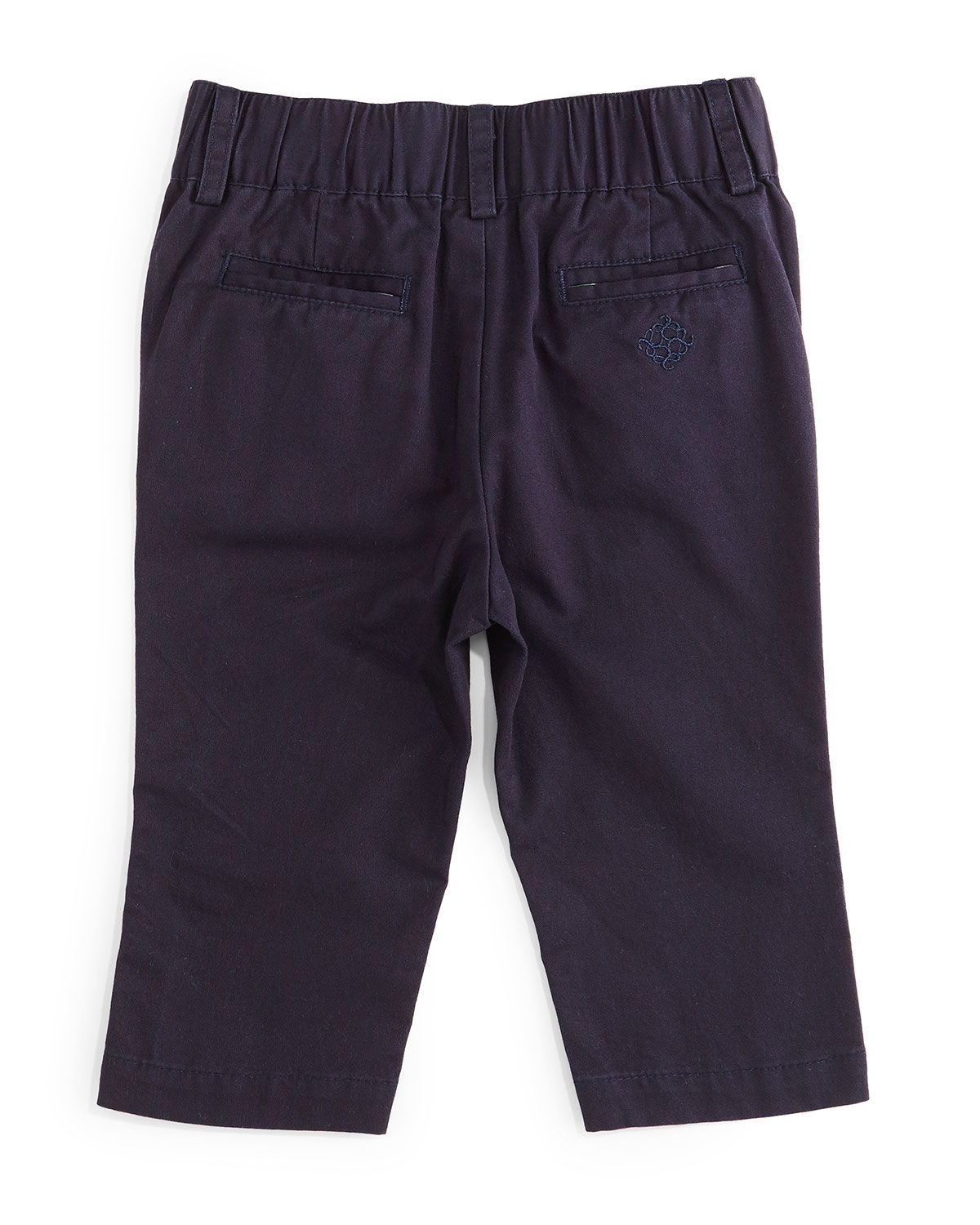 Twill Straight-Leg Pants, Navy, Size 2T-7Y