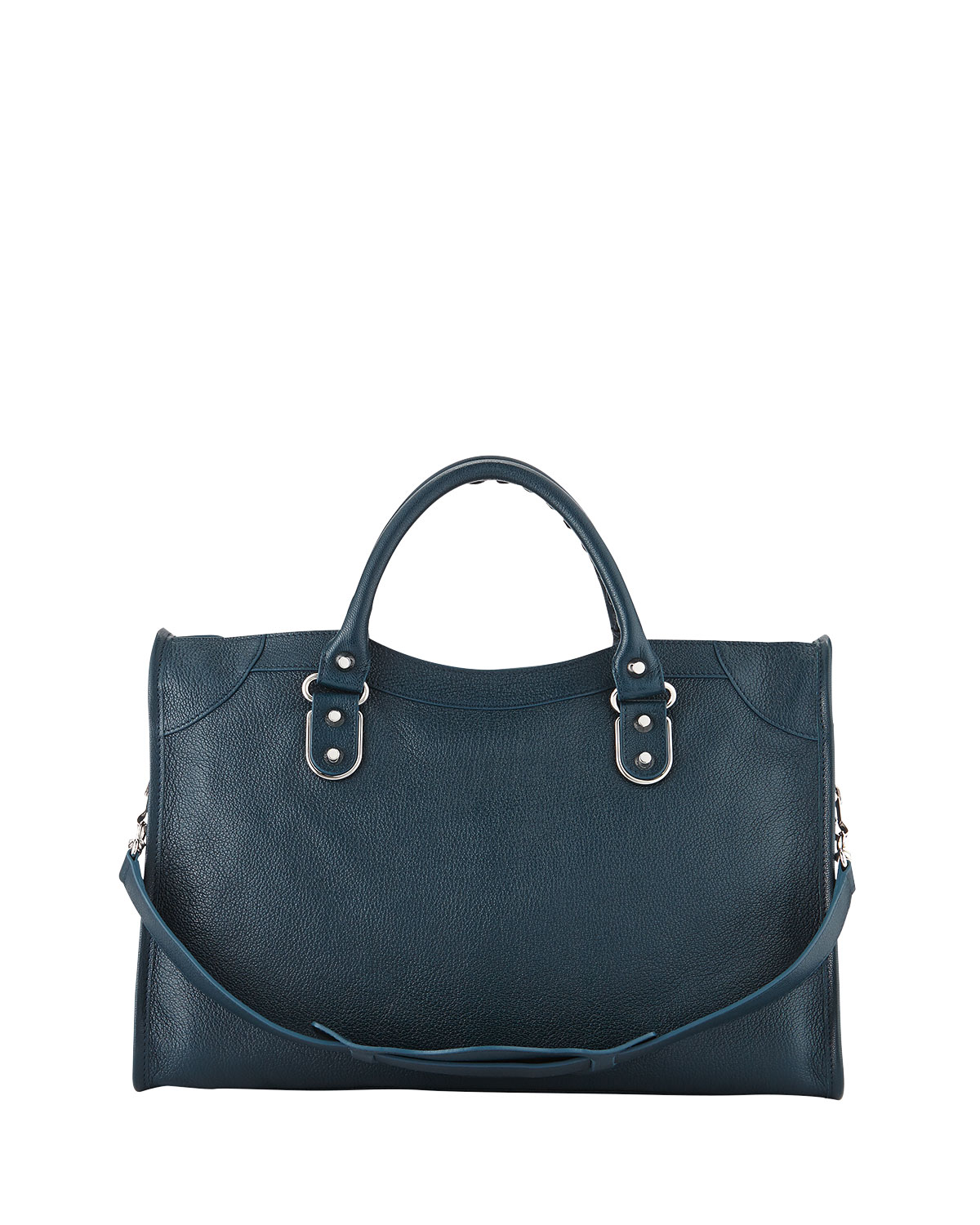 Classic City Metallic Edge Bag, Blue