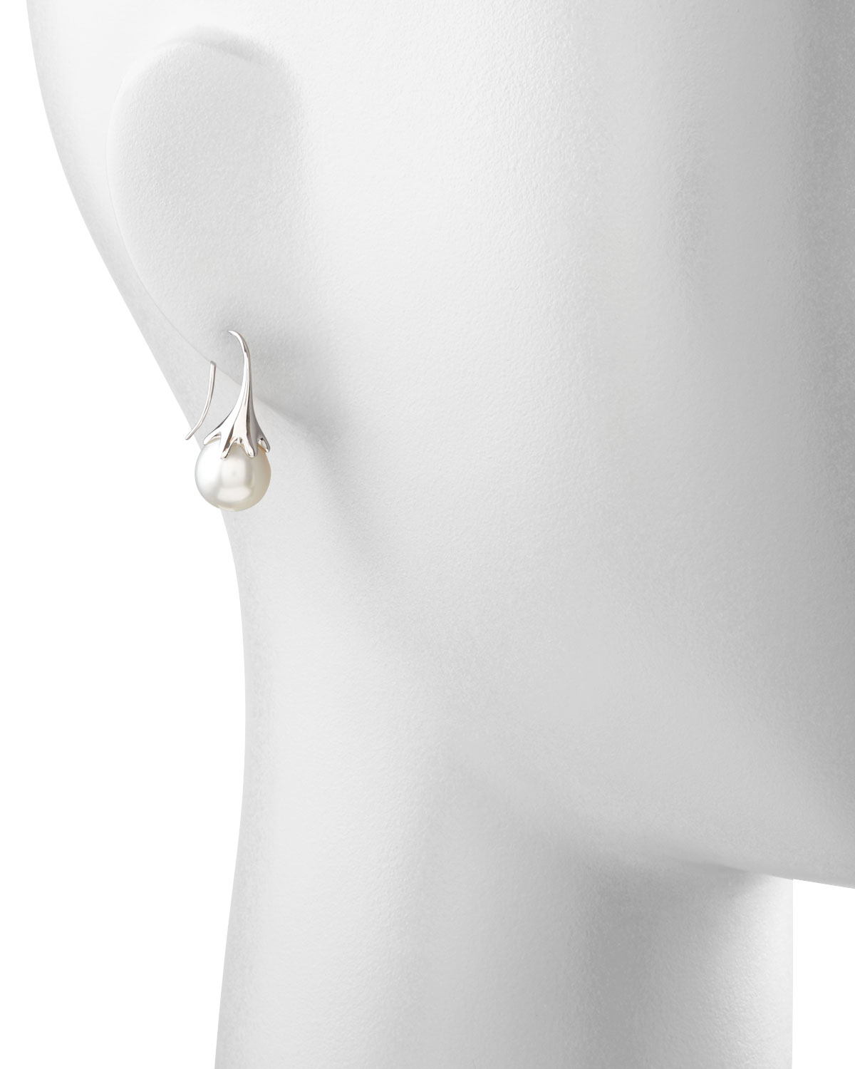 White South Sea Pearl Drop Earrings