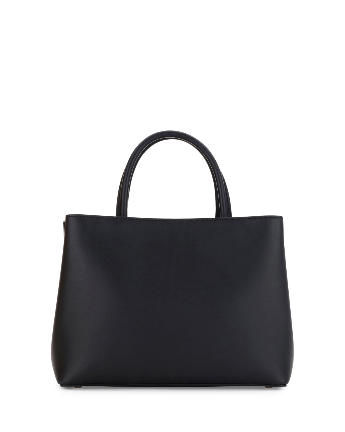 2Jours Petite Studded Leather Tote Bag, Black