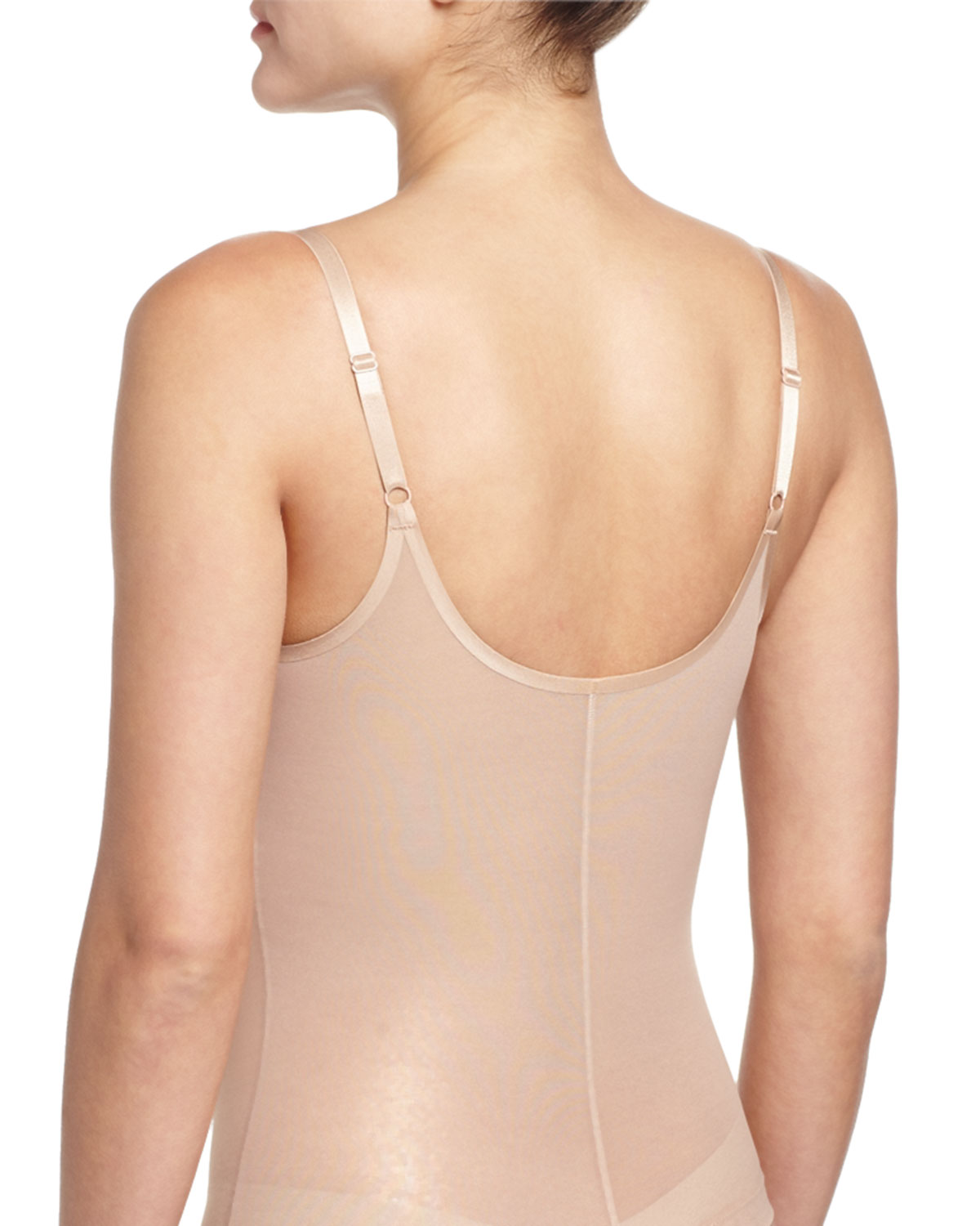 Haute Contour Thong Bodysuit Shaper, Gold Sparkle
