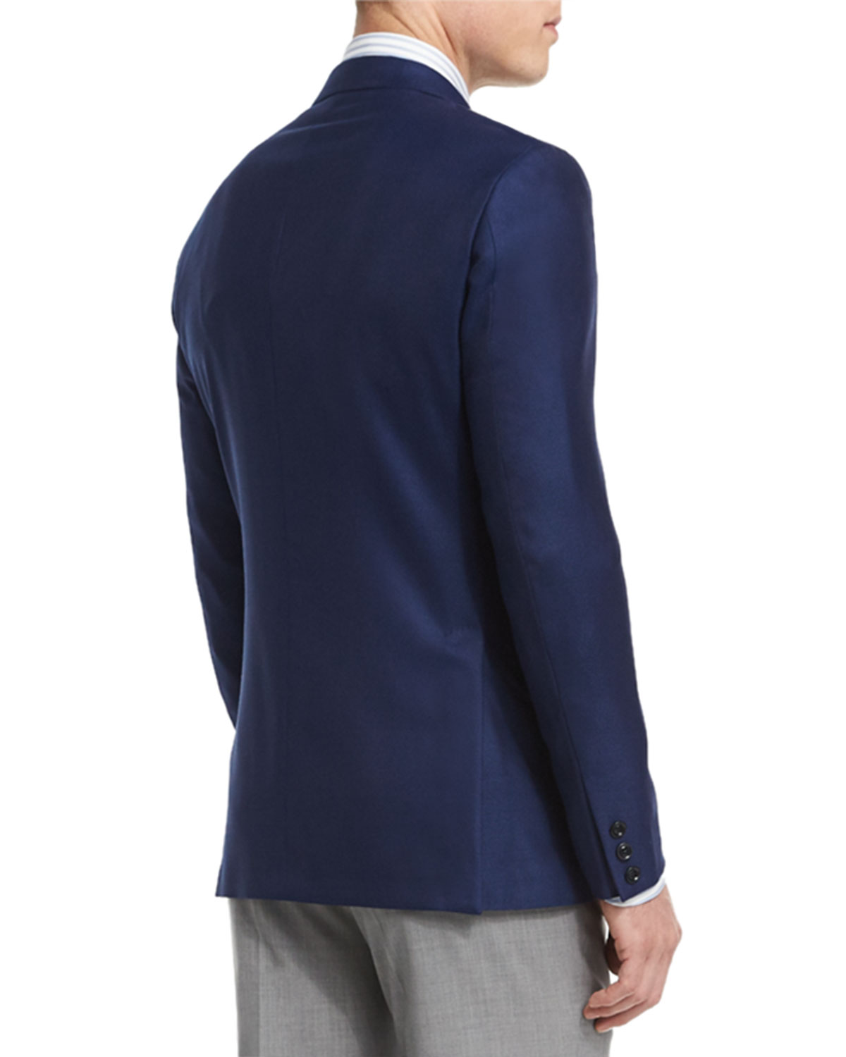 Two-Button Wool Blazer, Royal