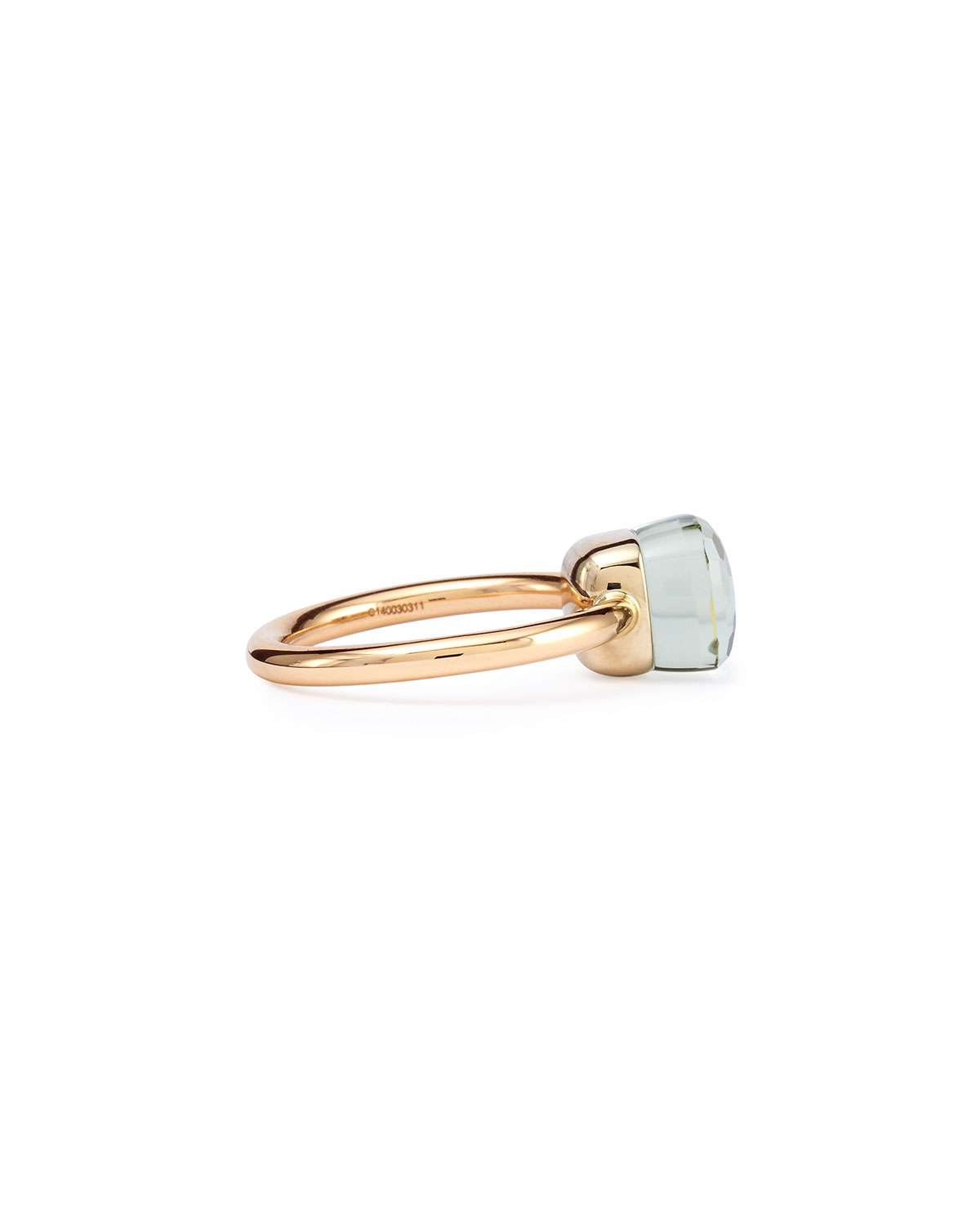 Nudo Rose Gold & Prasiolite Ring, Mini