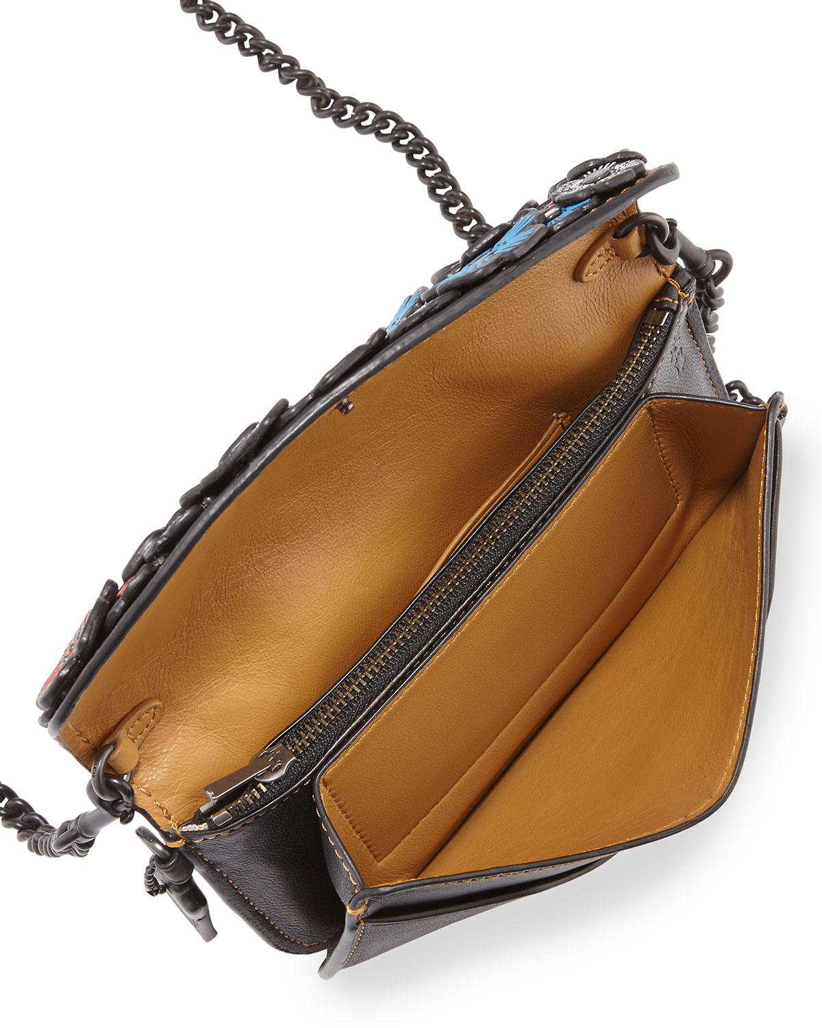 Chain Tea Rose Clutch Bag
