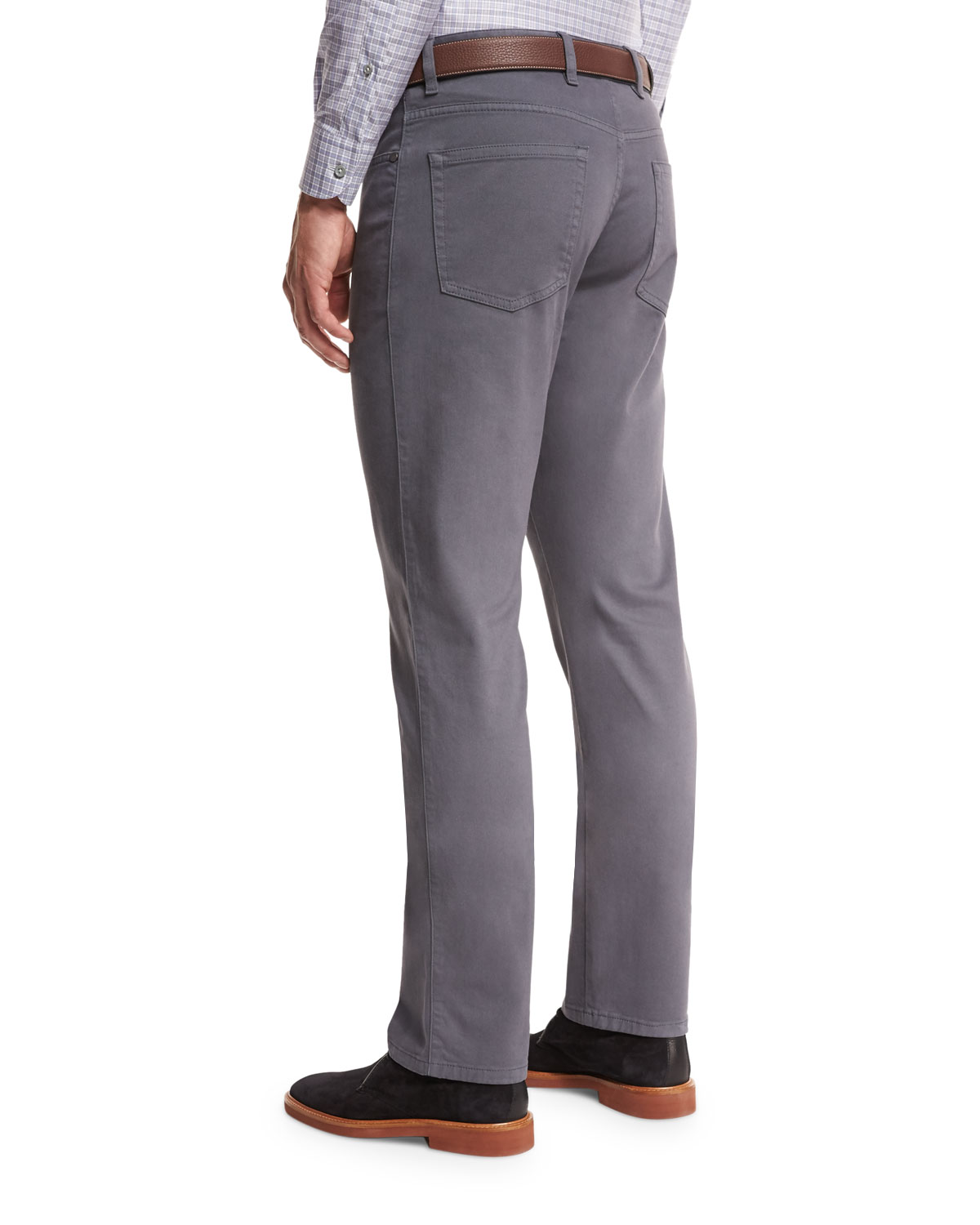 ZW Five-Pocket Pants, Slate Gray