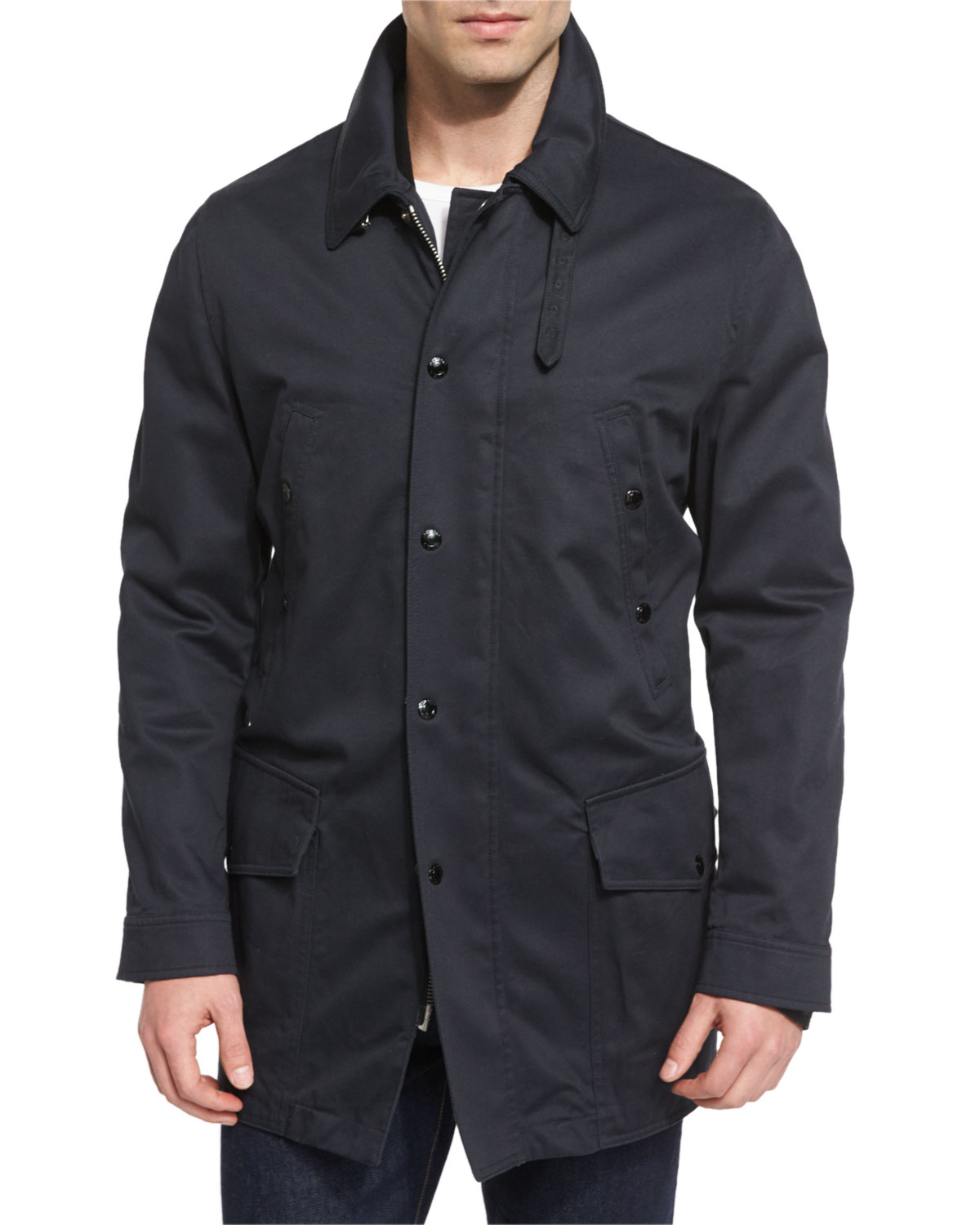 3-in-1 Twill Field Coat, Navy