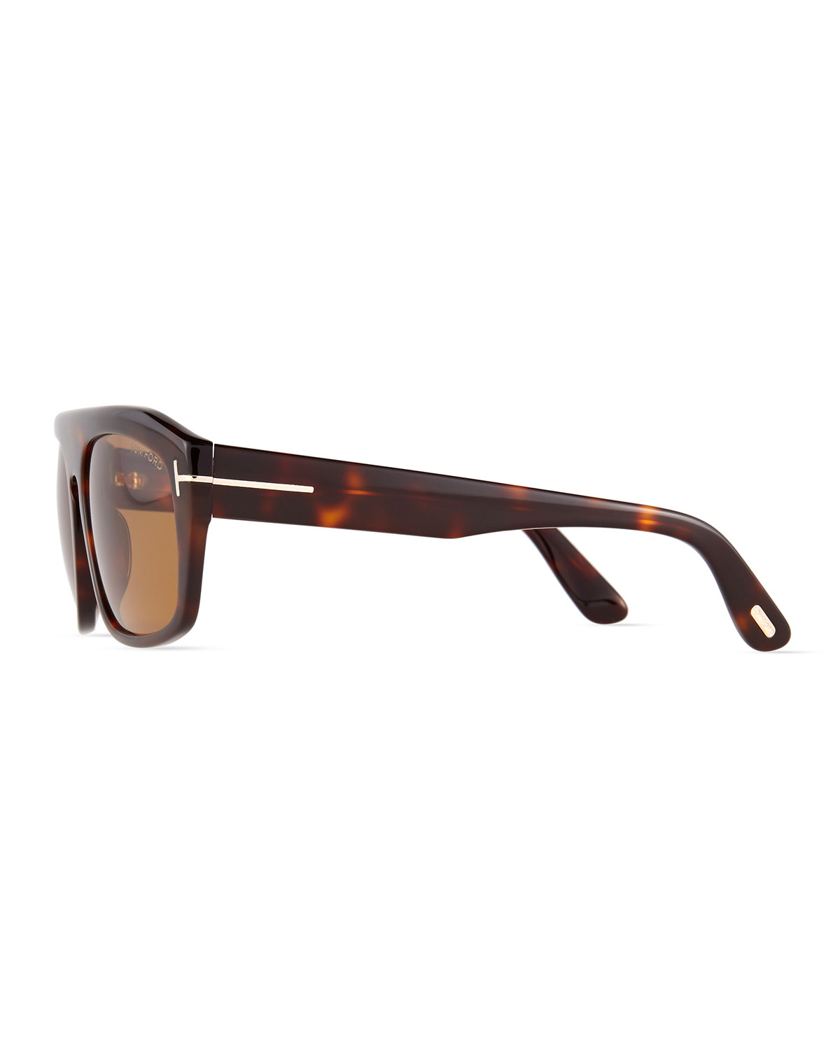 Conrad Shiny Havana Sunglasses, Brown