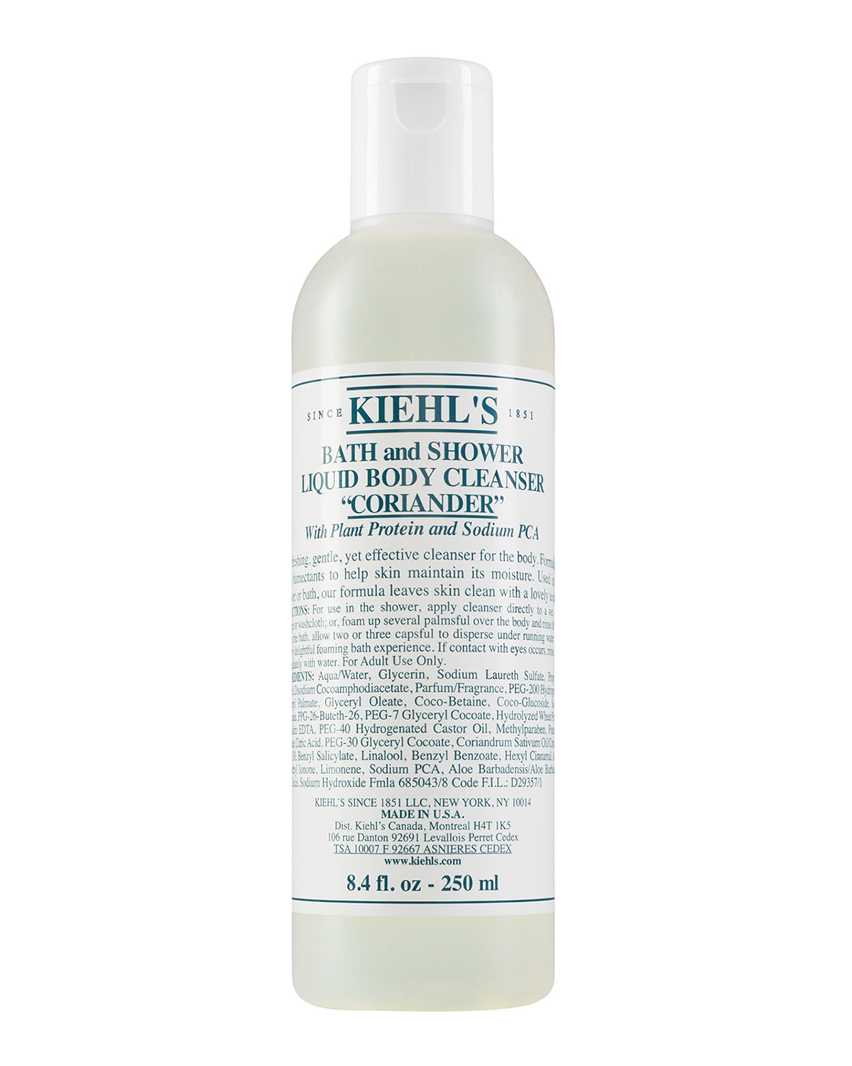 Coriander Bath & Shower Liquid Body Cleanser, 16.9 oz.