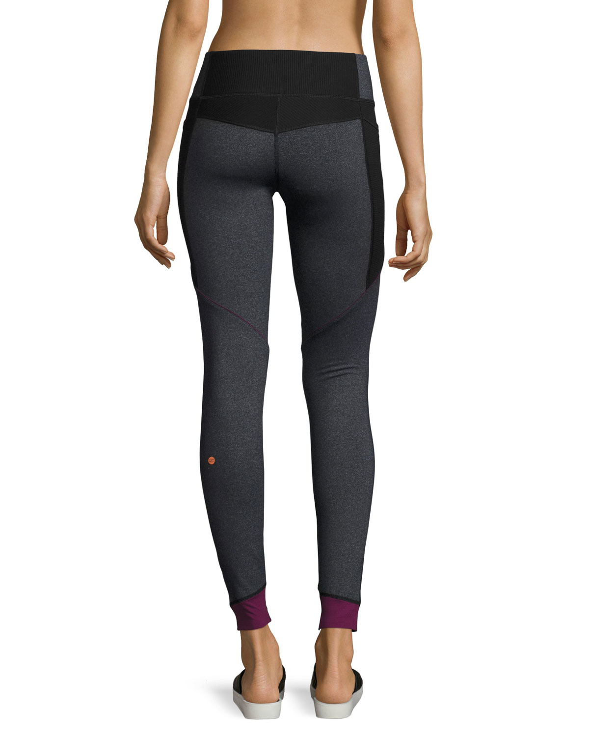 Foundation Athletic Leggings, Heather Charcoal/Black