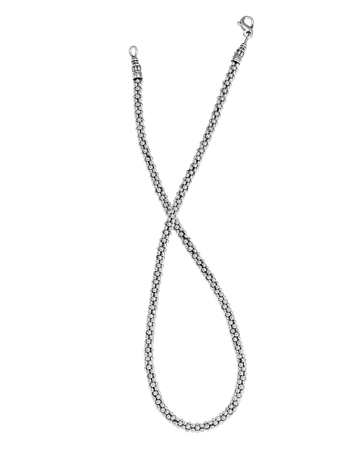 4mm Sterling Silver Rope Necklace, 18"L