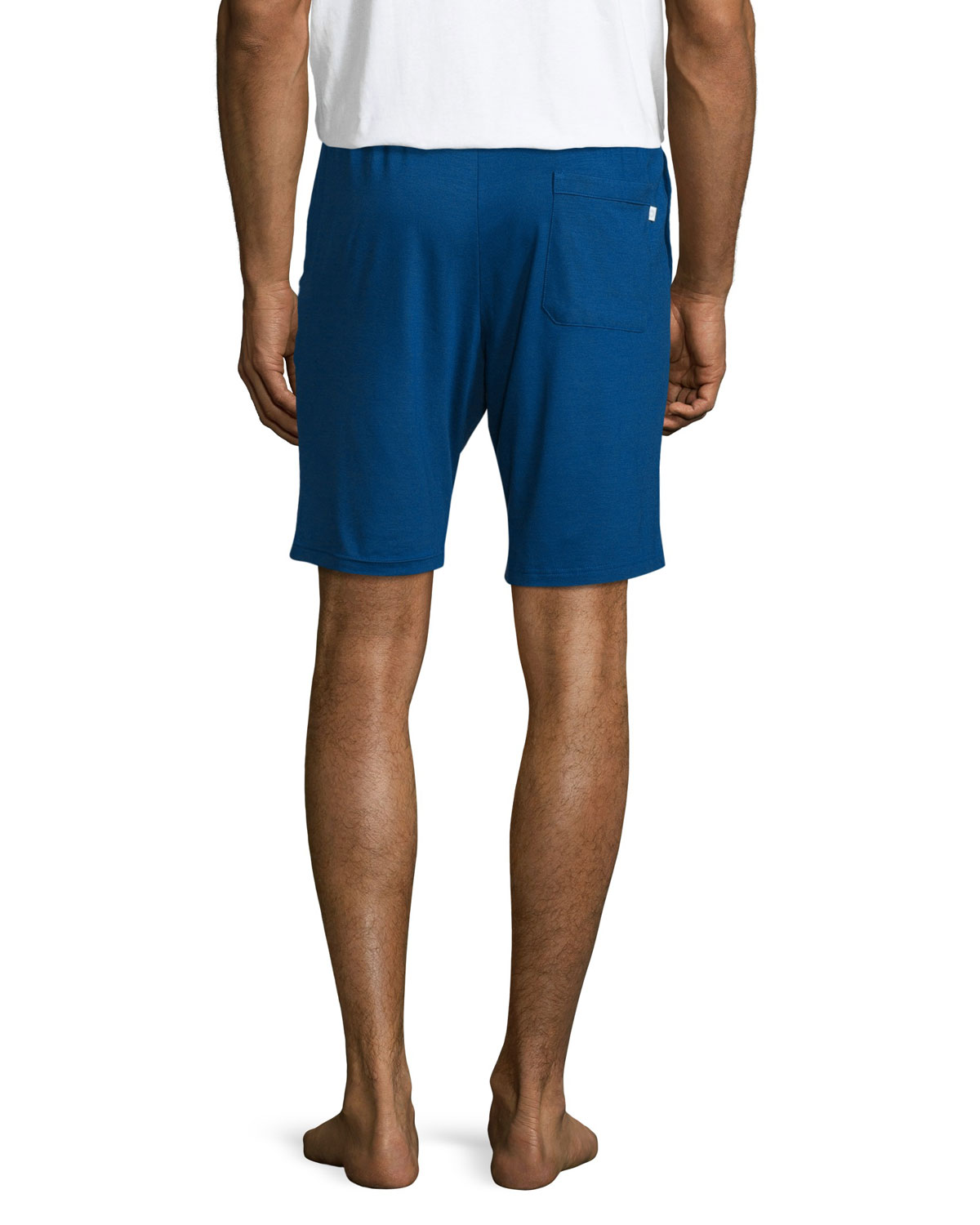 Jersey Drawstring Lounge Shorts, Blue