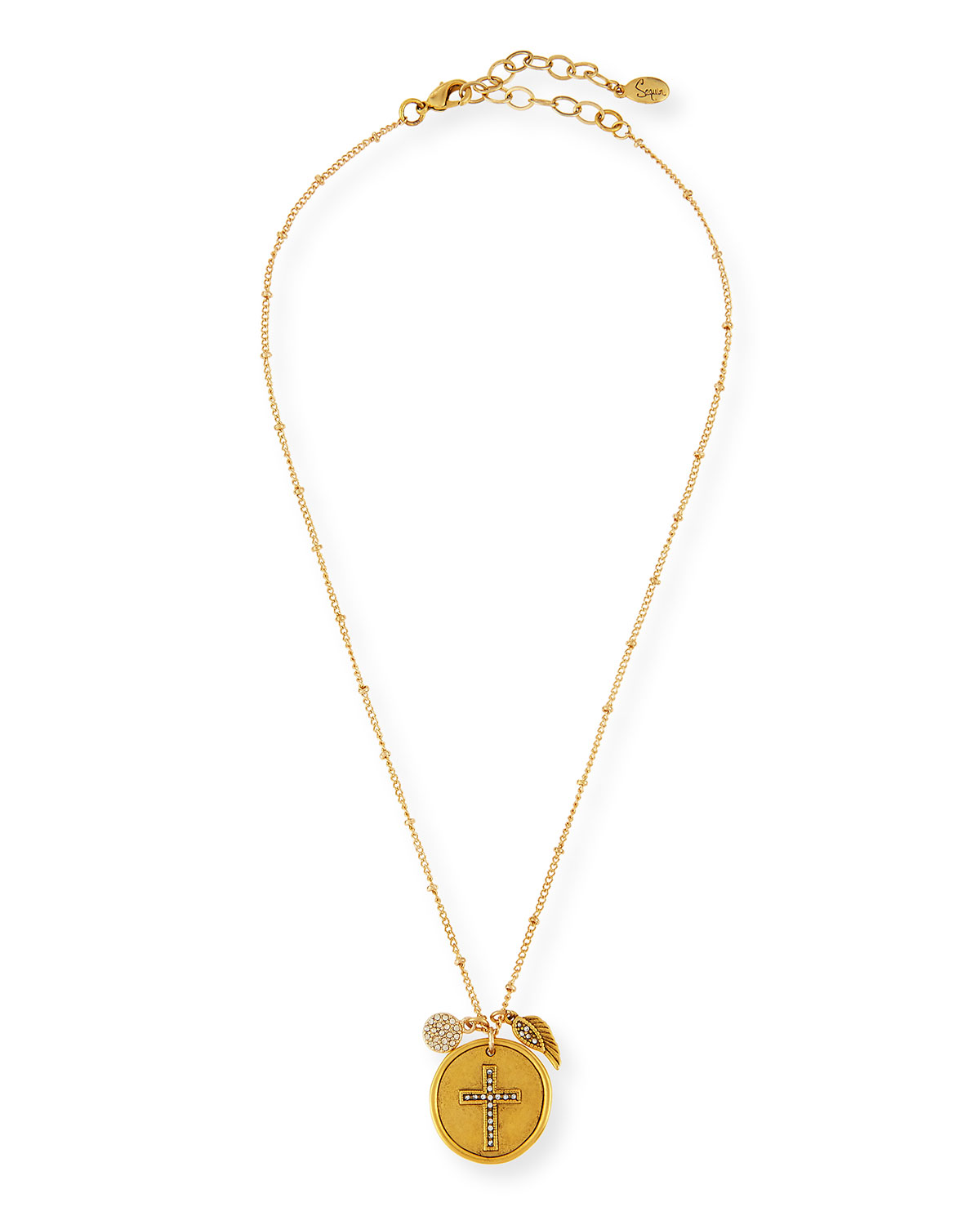 22K Gold-Plated Talisman Pendant Necklace