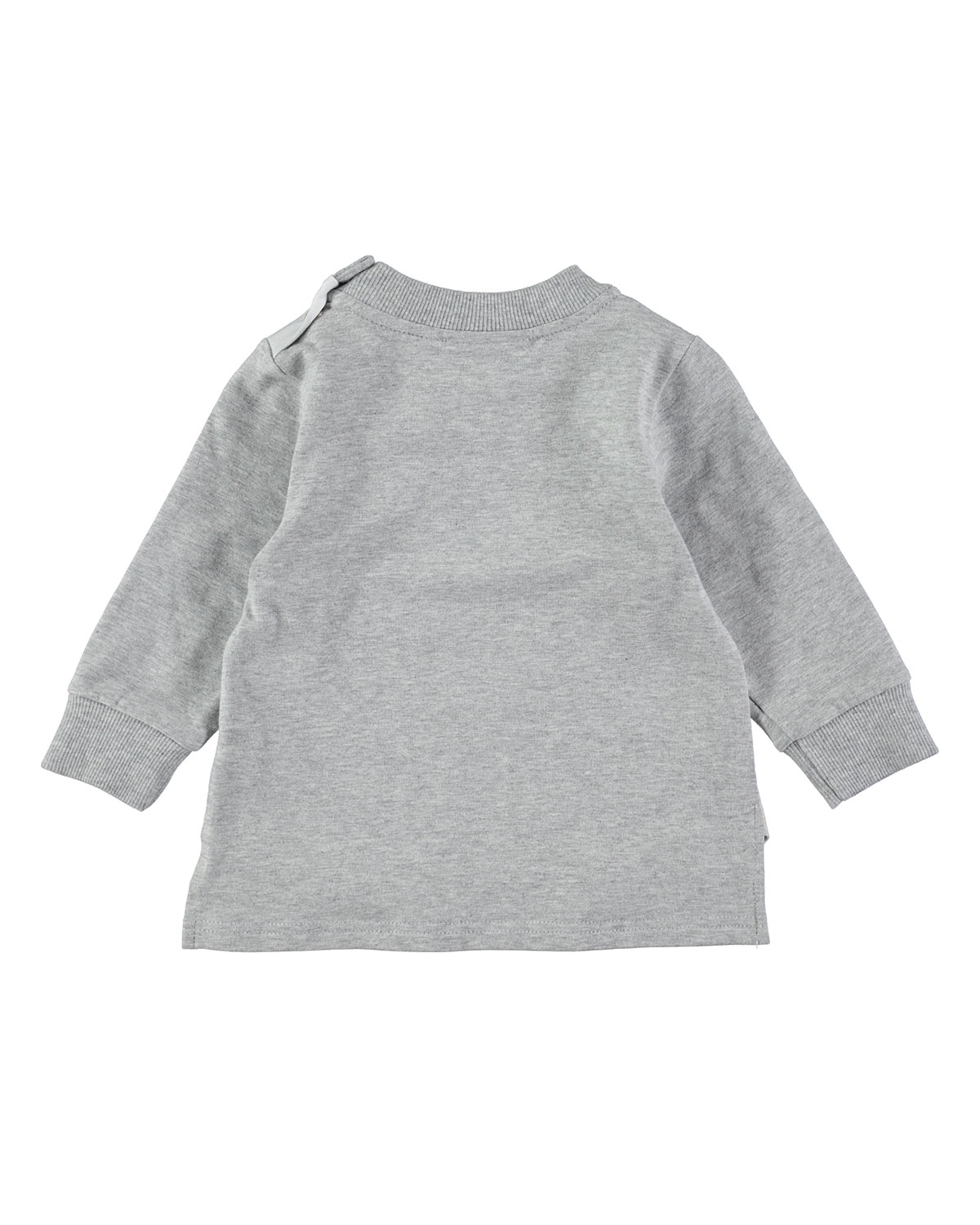 Elvira Long-Sleeve Rabbit Jersey Tunic, Gray, Size 6-24 Months