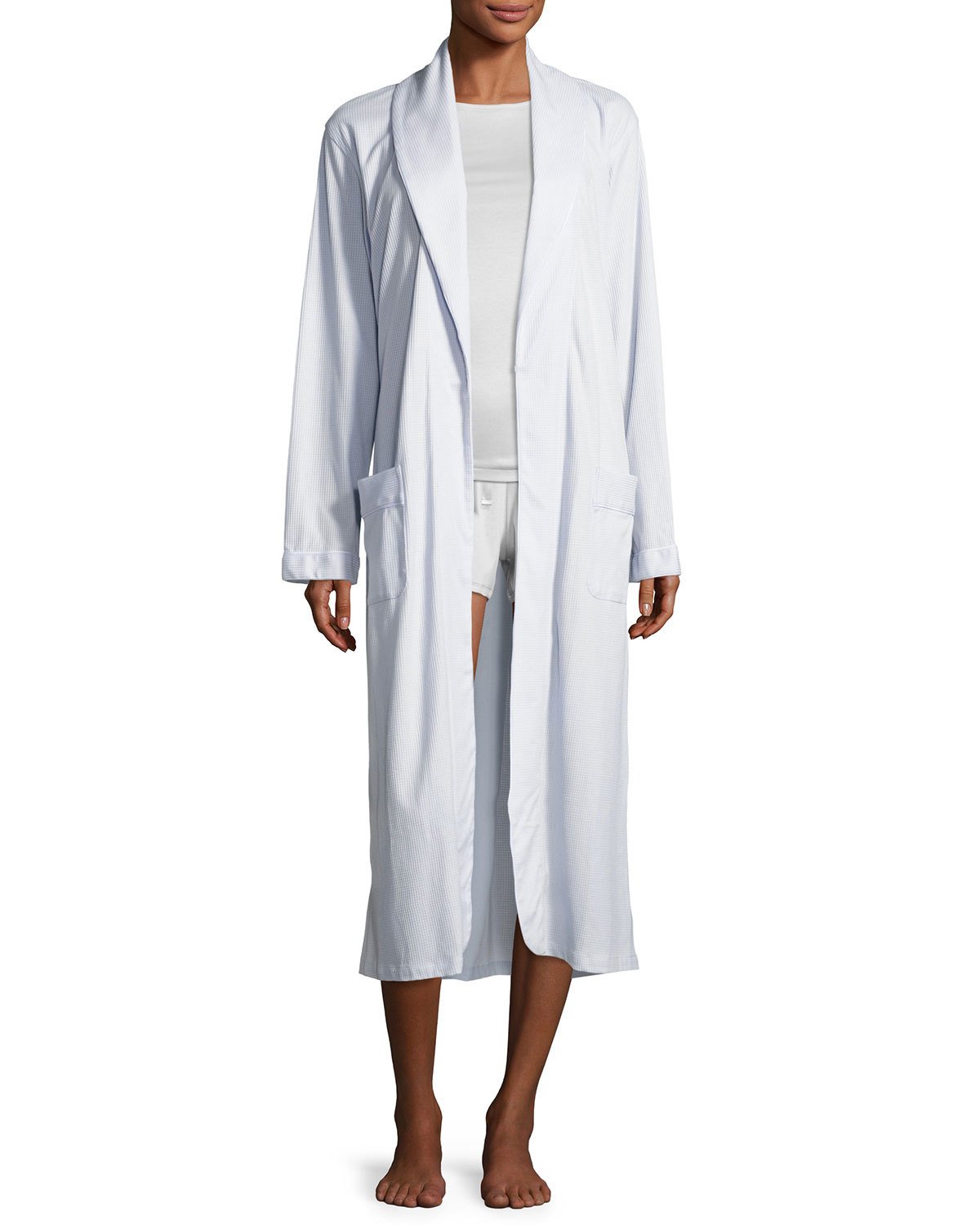 Rainbow Sapphire Tie-Waist Robe, Light Blue