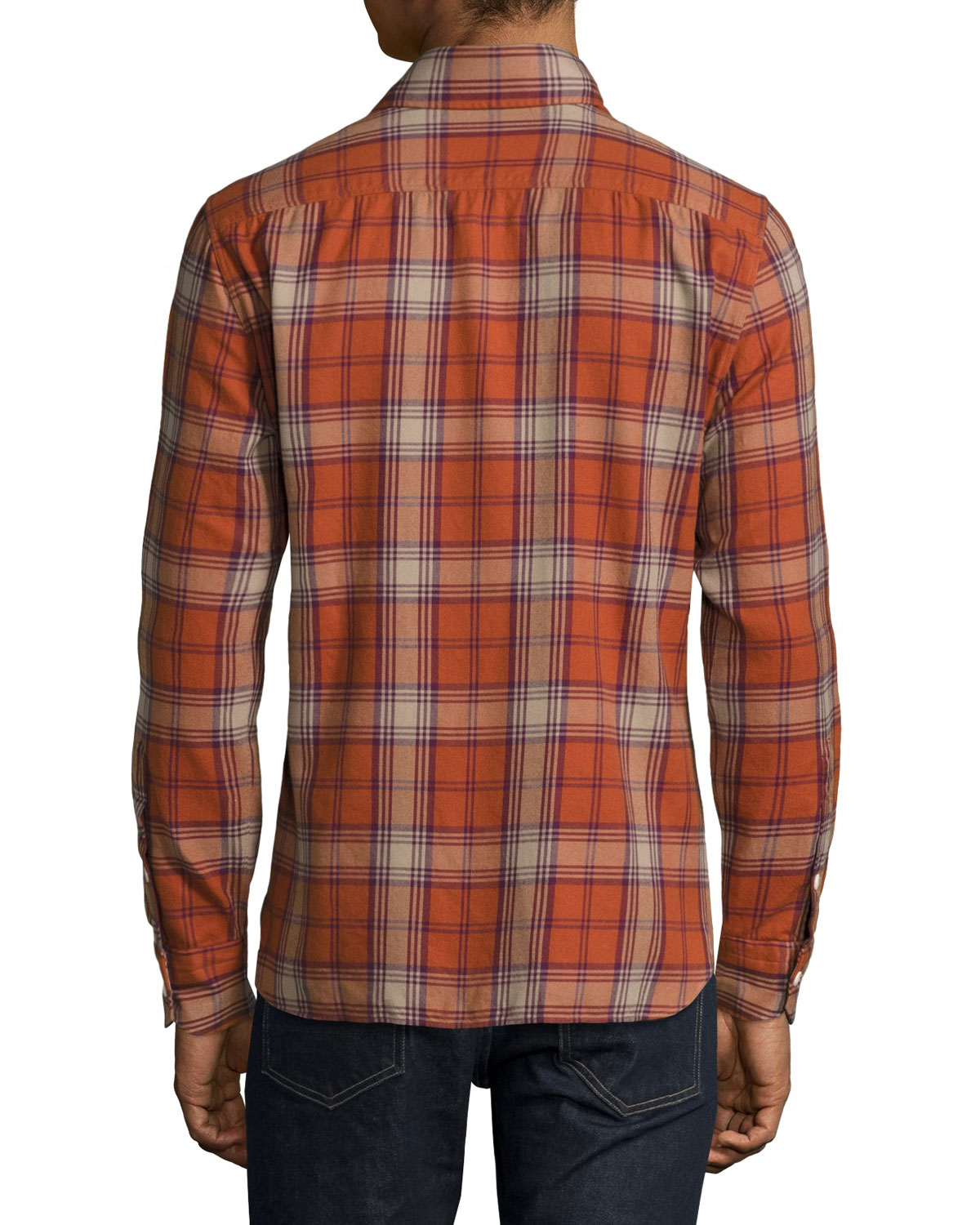 Flannel Check Shirt, Red