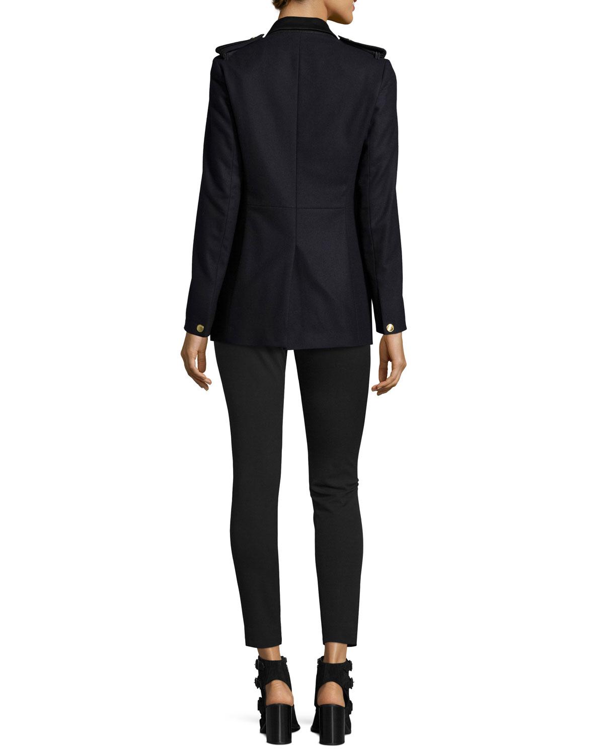 Ashton Single-Button Stretch Blazer, Salute