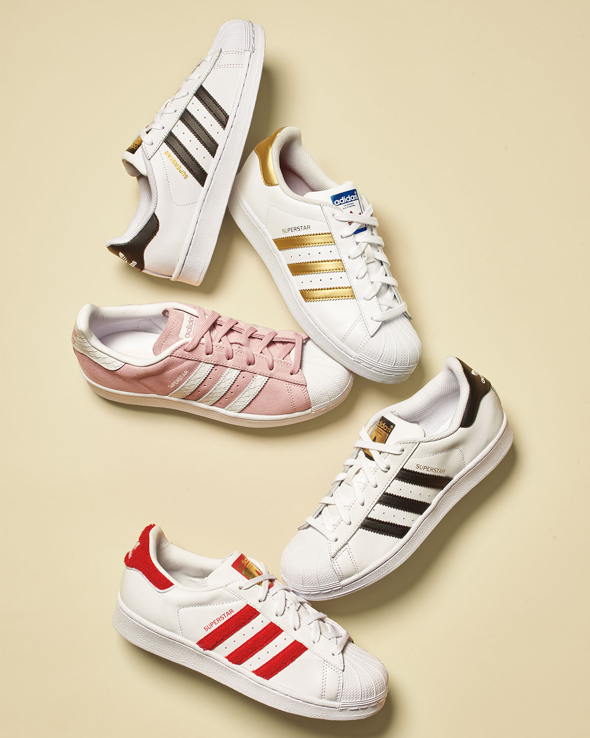 Superstar Original Fashion Sneaker, Clear Pink/White