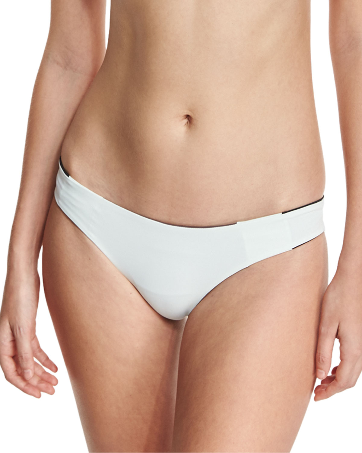 Mia Reversible Colorblock Swim Bottom, Pebble