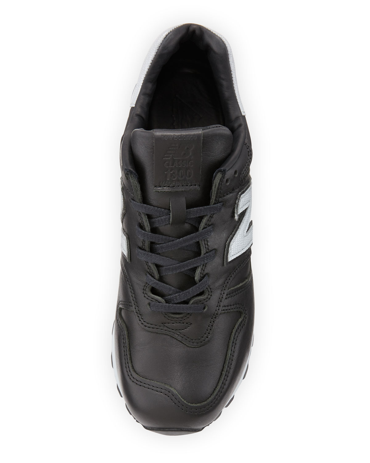 Age of Exploration Bespoke Leather Sneaker, Black/Silver