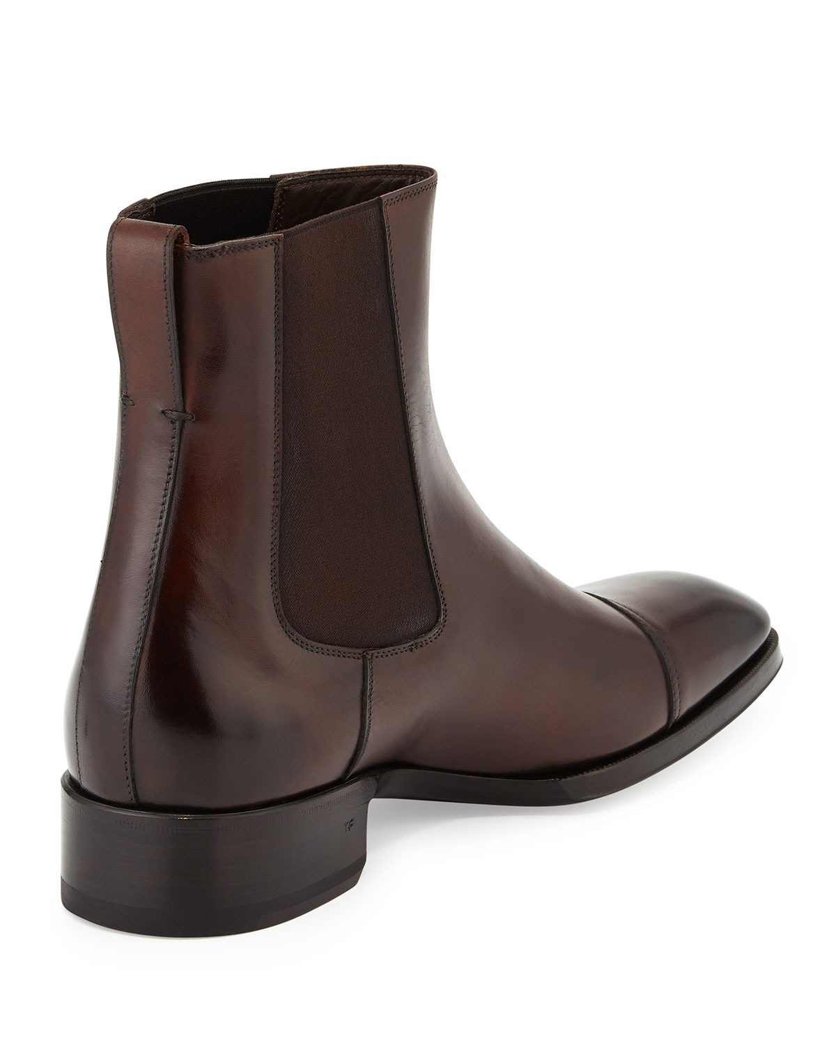 Gianni Leather Chelsea Boot, Brown