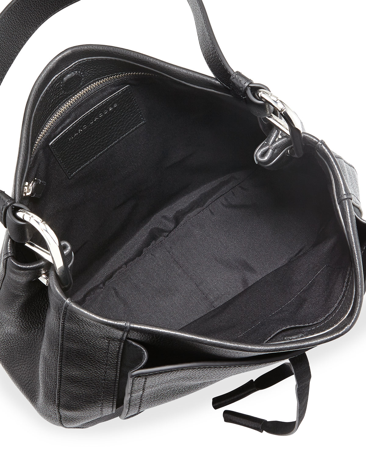Maverick Leather Hobo Bag, Black