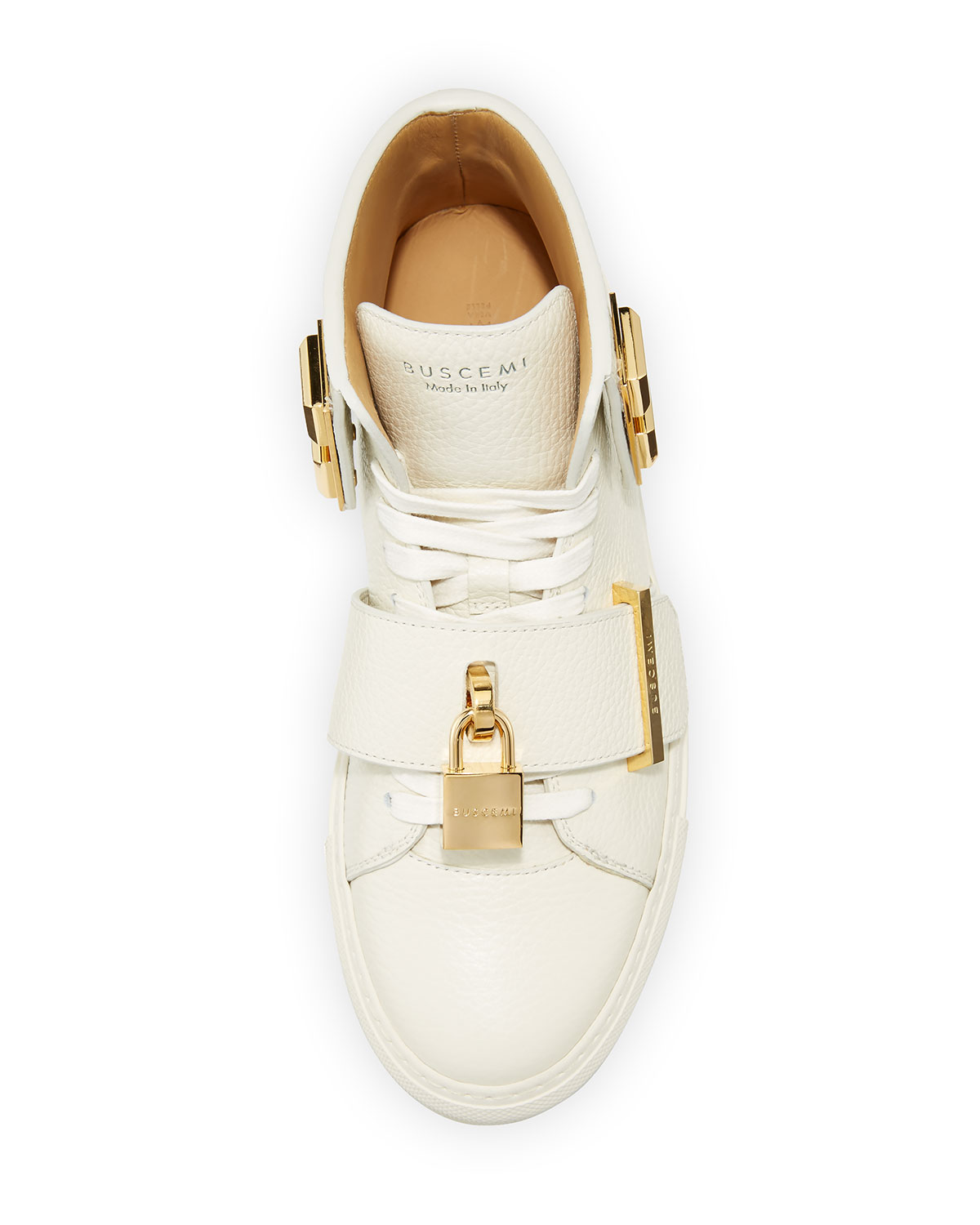 Women's 100mm Trap High-Top Sneaker, White