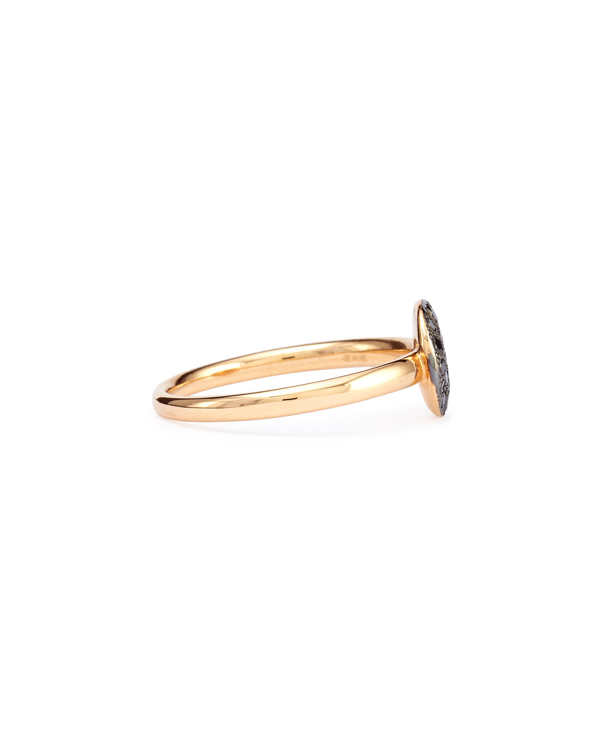 Sabbia Rose Gold & Black Diamond Ring