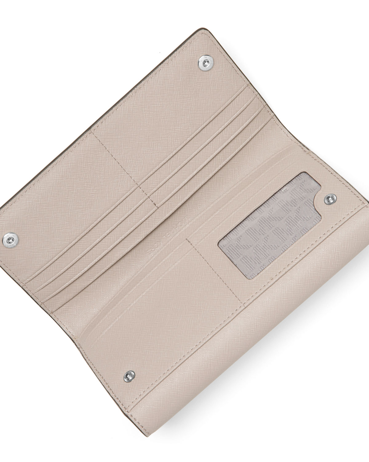 Jet Set Travel Tri-Fold Wallet, Cement 