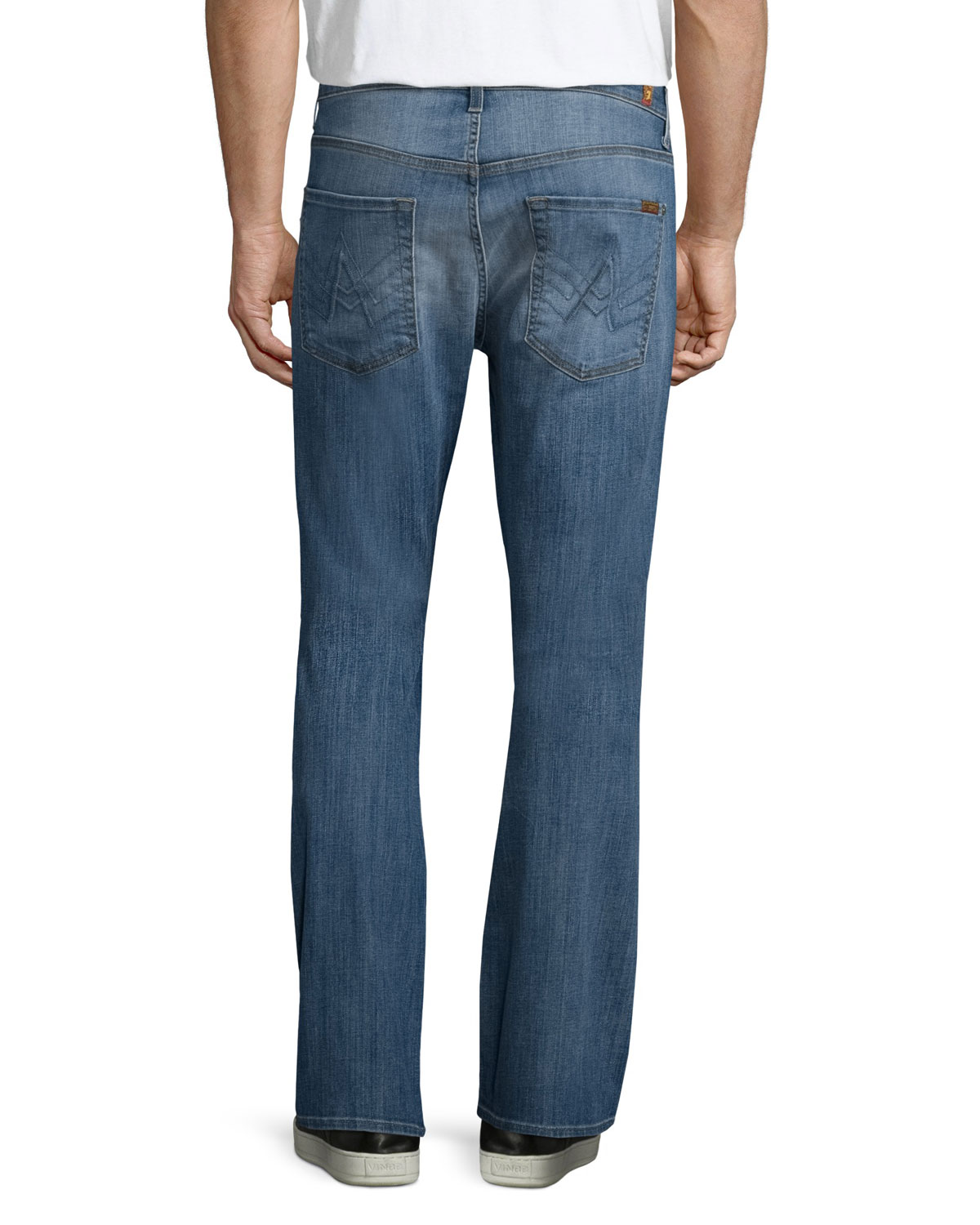 Brett "A" Pocket Denim Jeans, Uptown Blue