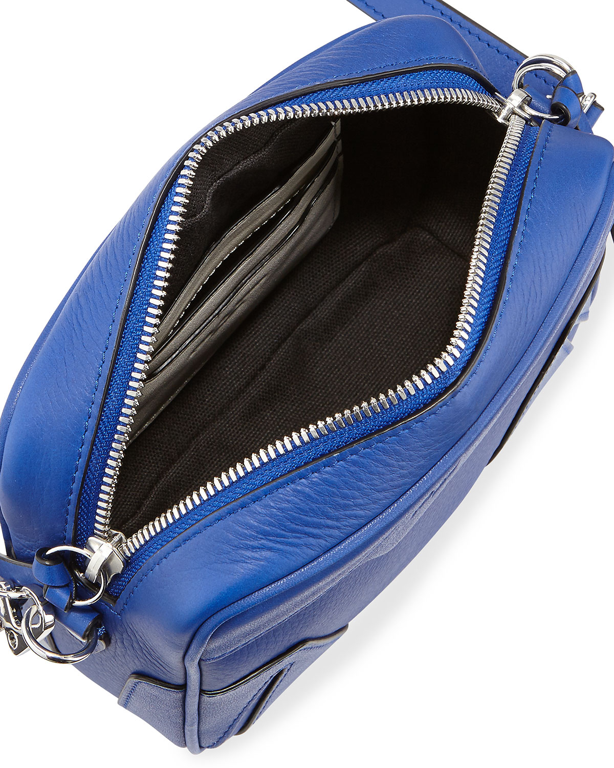 Flight Mini Leather Camera Bag, Cobalt