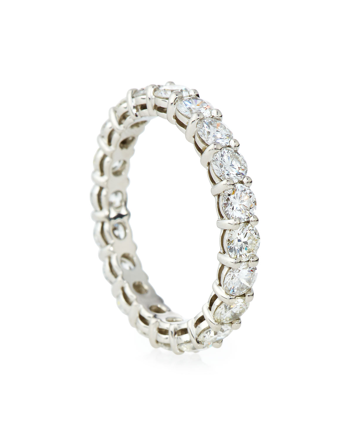 Diamond Eternity Band Ring in Platinum, 2.5 tdcw