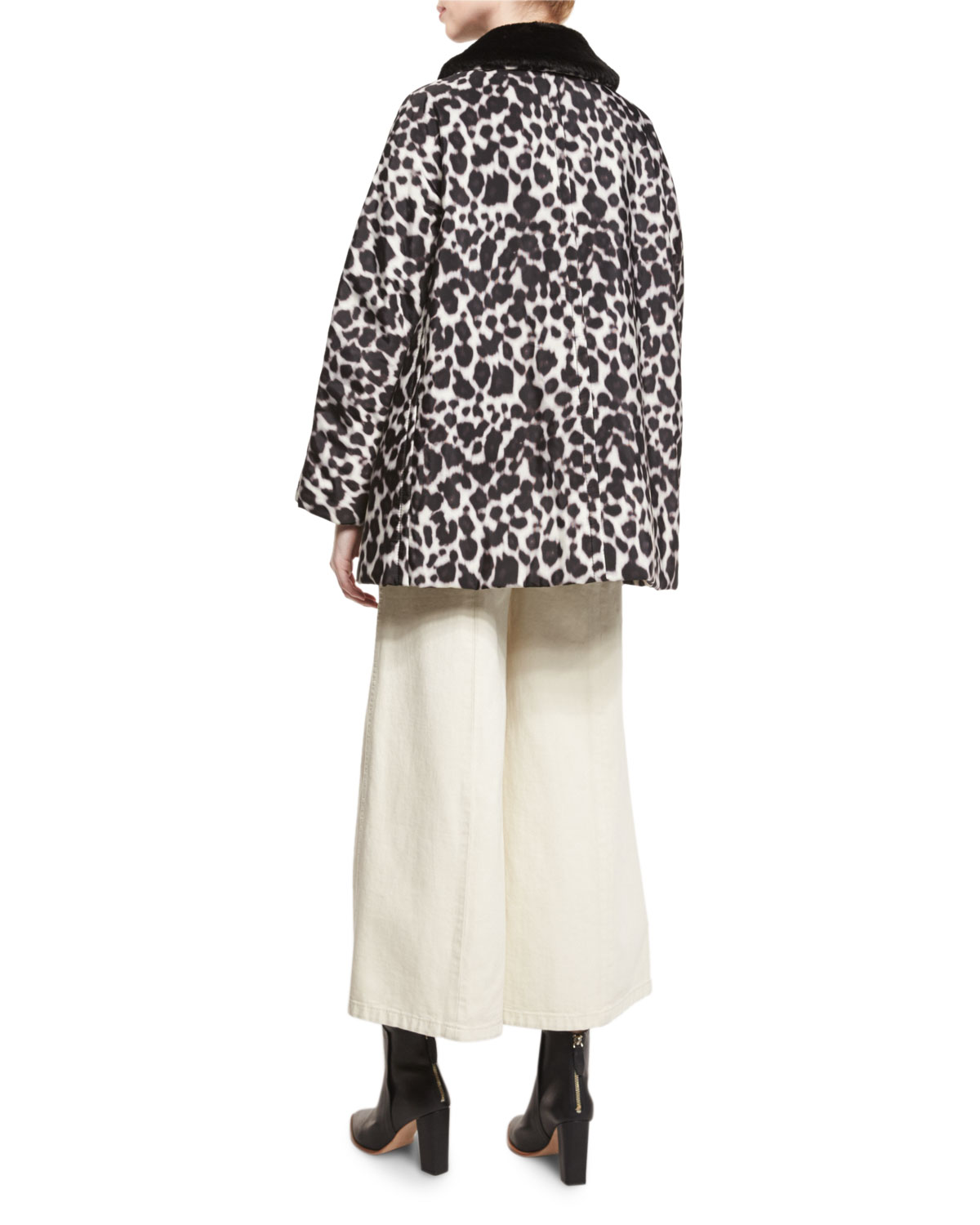 Patch-Pocket Culottes, Ivory