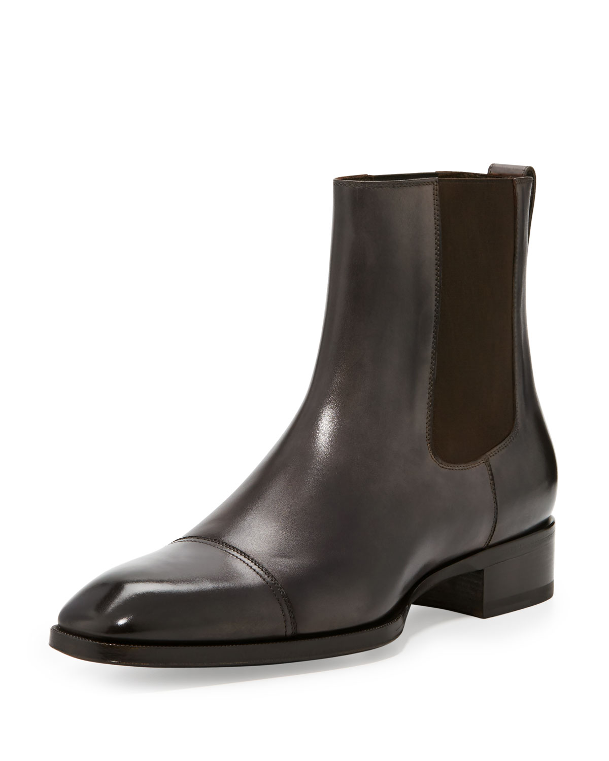 Gianni Leather Chelsea Boot, Brown