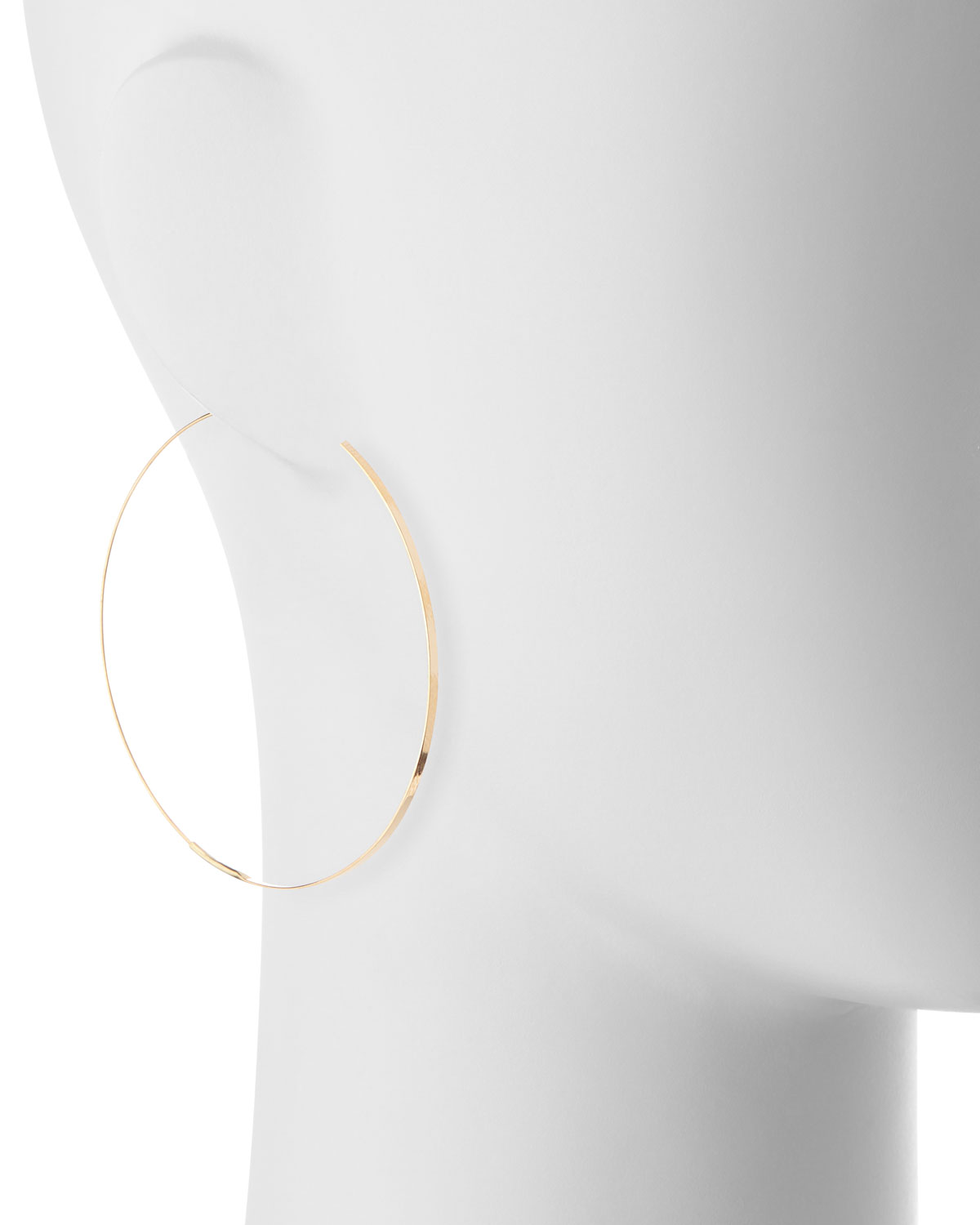 Flat Magic Hoops, Yellow Gold