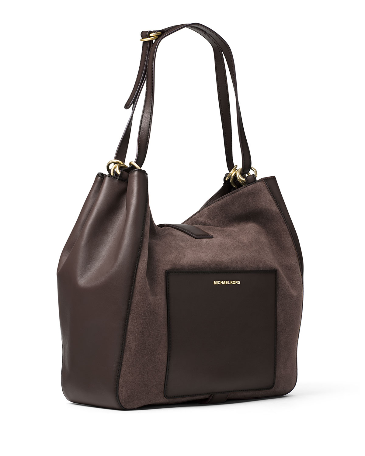 Quincy Large Shoulder Bag, Coffee