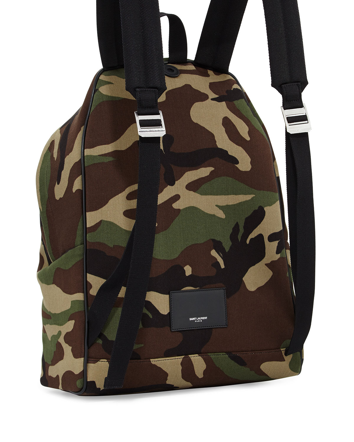 Men's Hunting Camouflage-Print Backpack, Khaki/Black/Multi