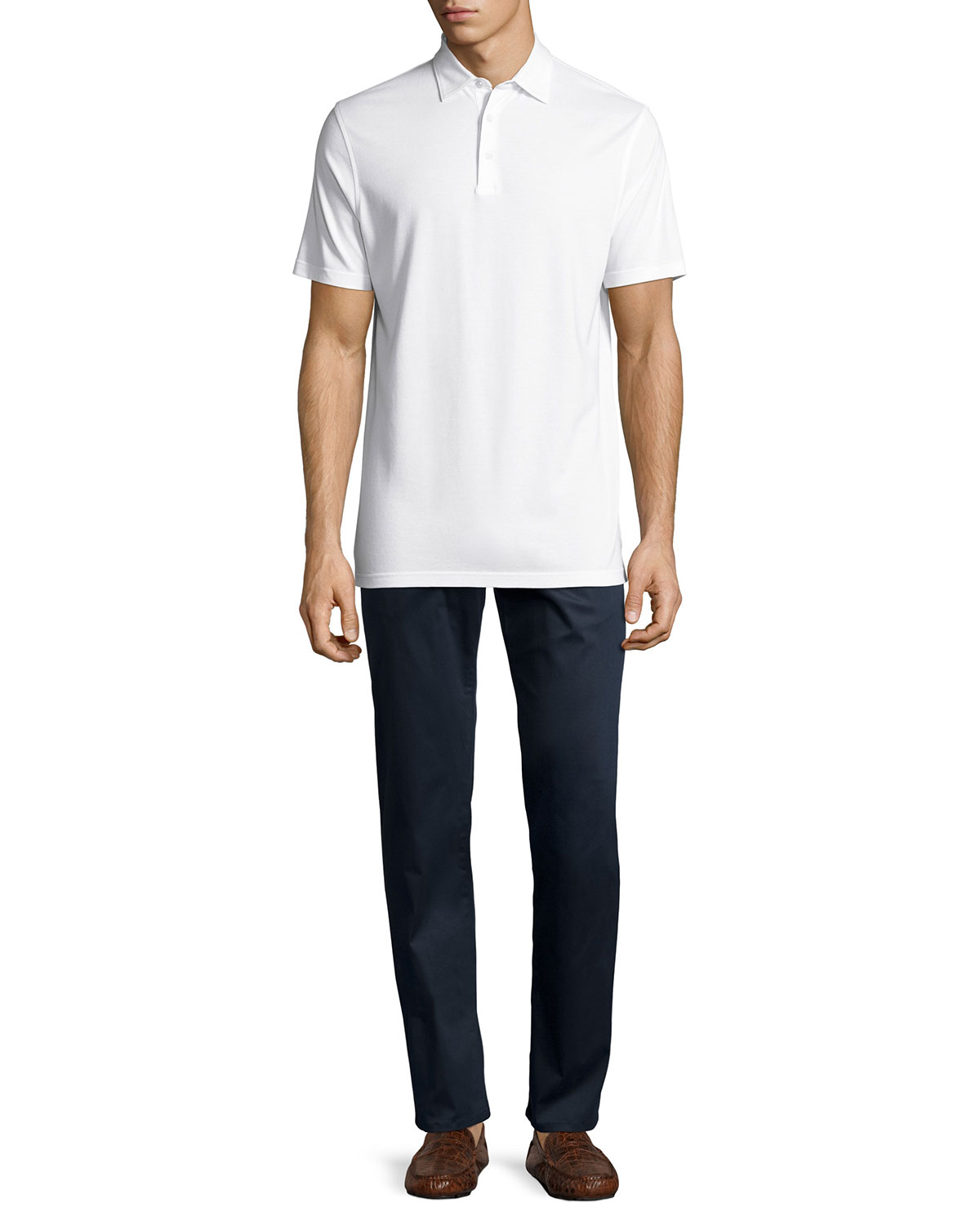Collection Perfect Pique Polo Shirt, White