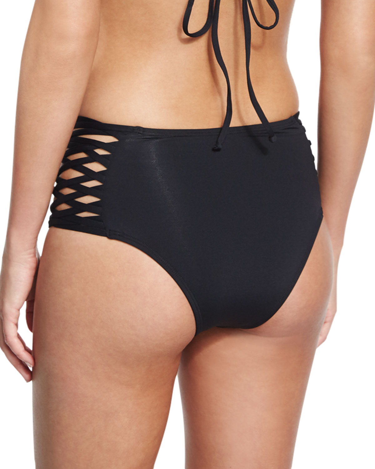 High-Rise Crisscross Swim Bottom