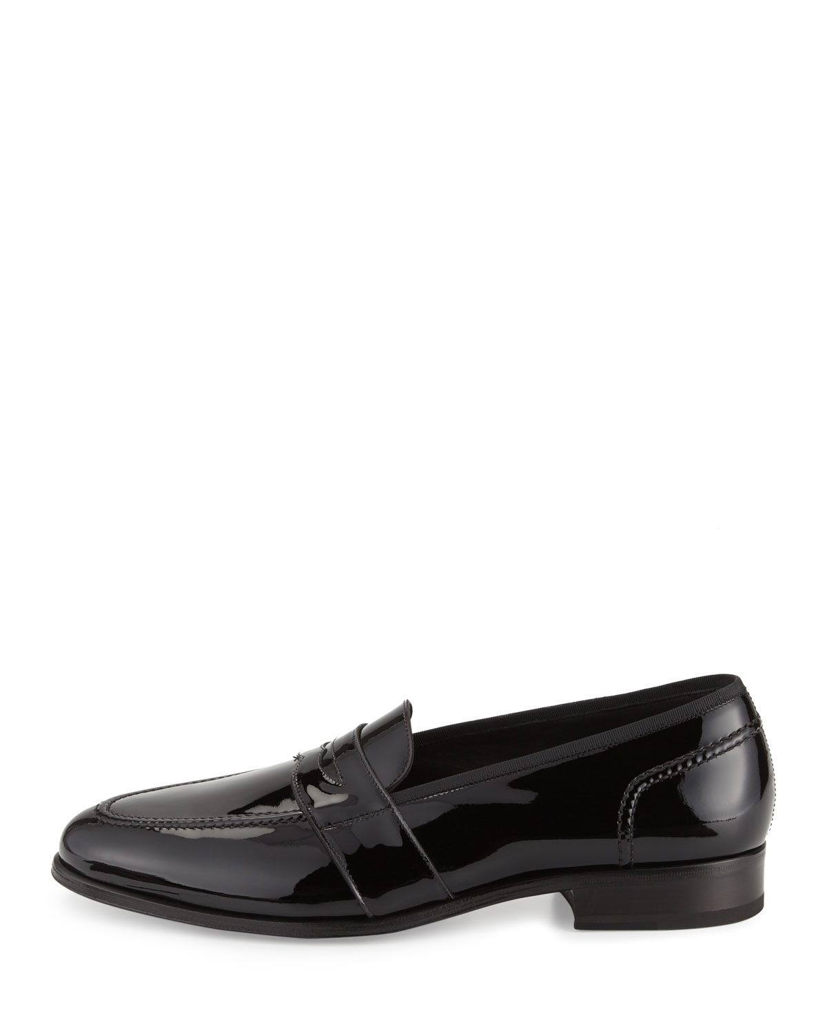 Taylor Patent Leather Penny Loafer, Black